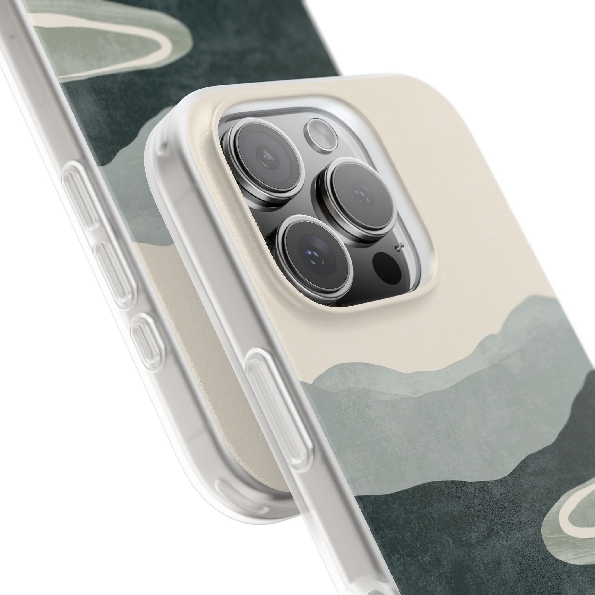 Green Lite Phone Case for iPhone - Misty Sage Valley