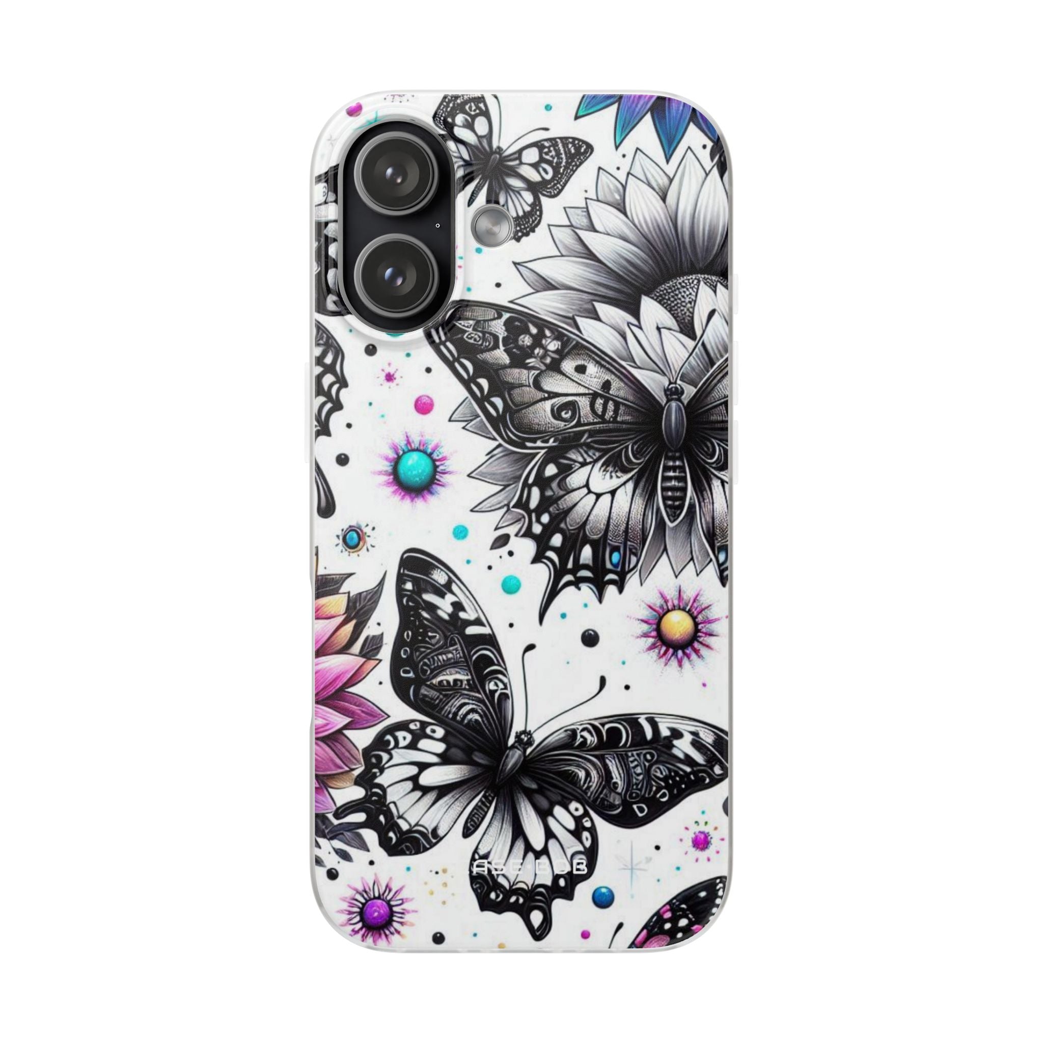 Butterfly Bloom iPhone 17 Case - Soft - CASE•BOB