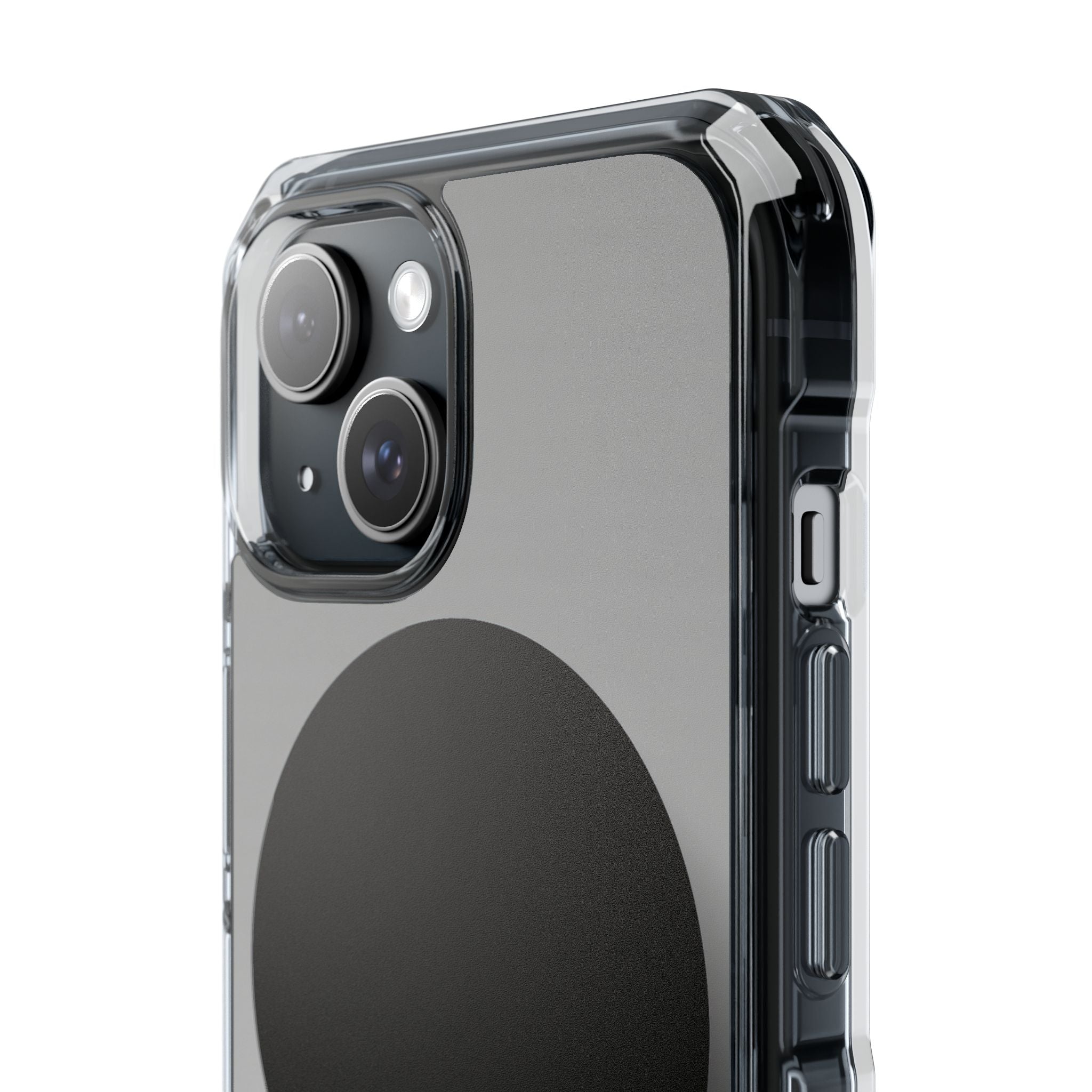 Grey Impact MagSafe Phone Case for iPhone - Matte Onyx Sphere