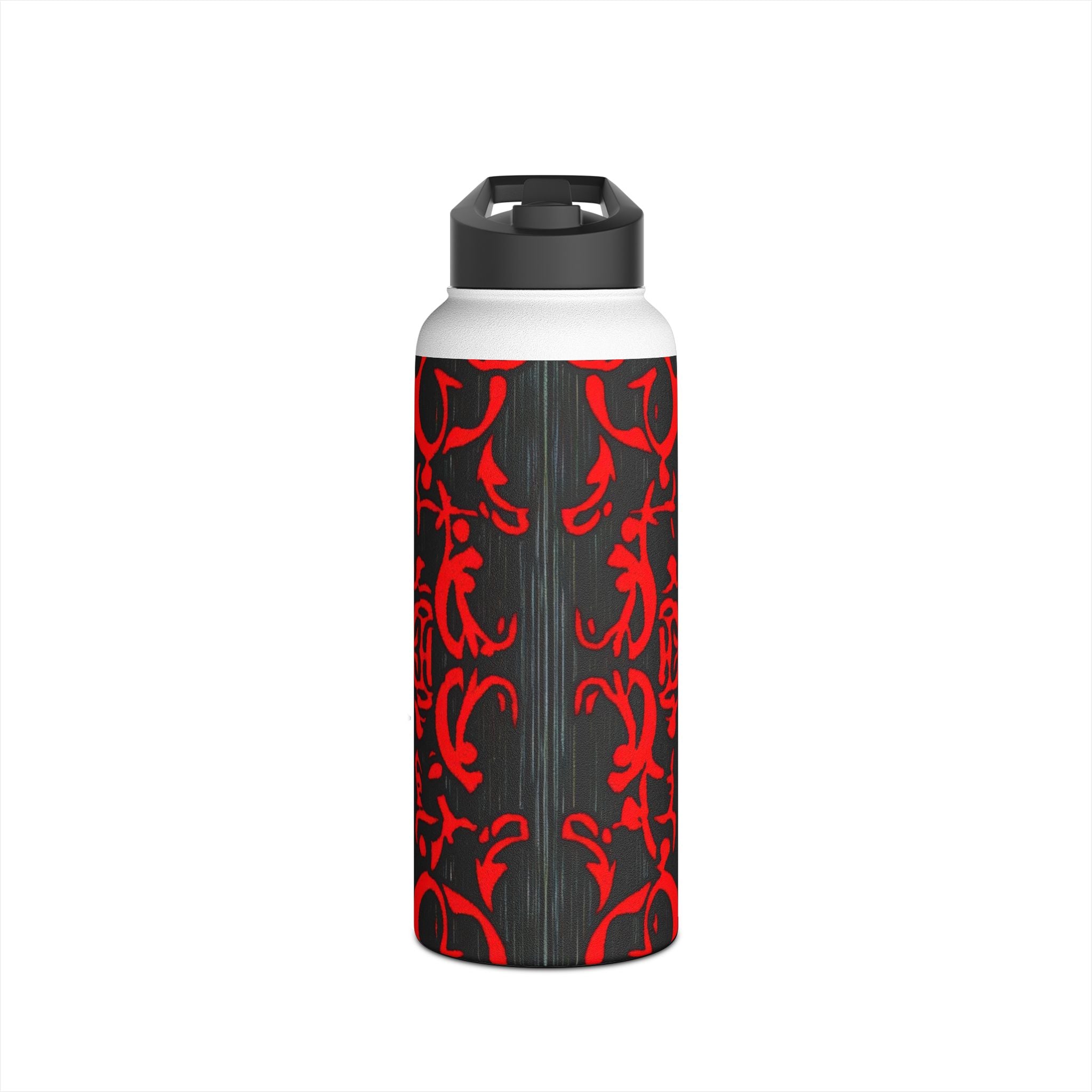 Crimson Swirl - Stainless Steel Water Bottle