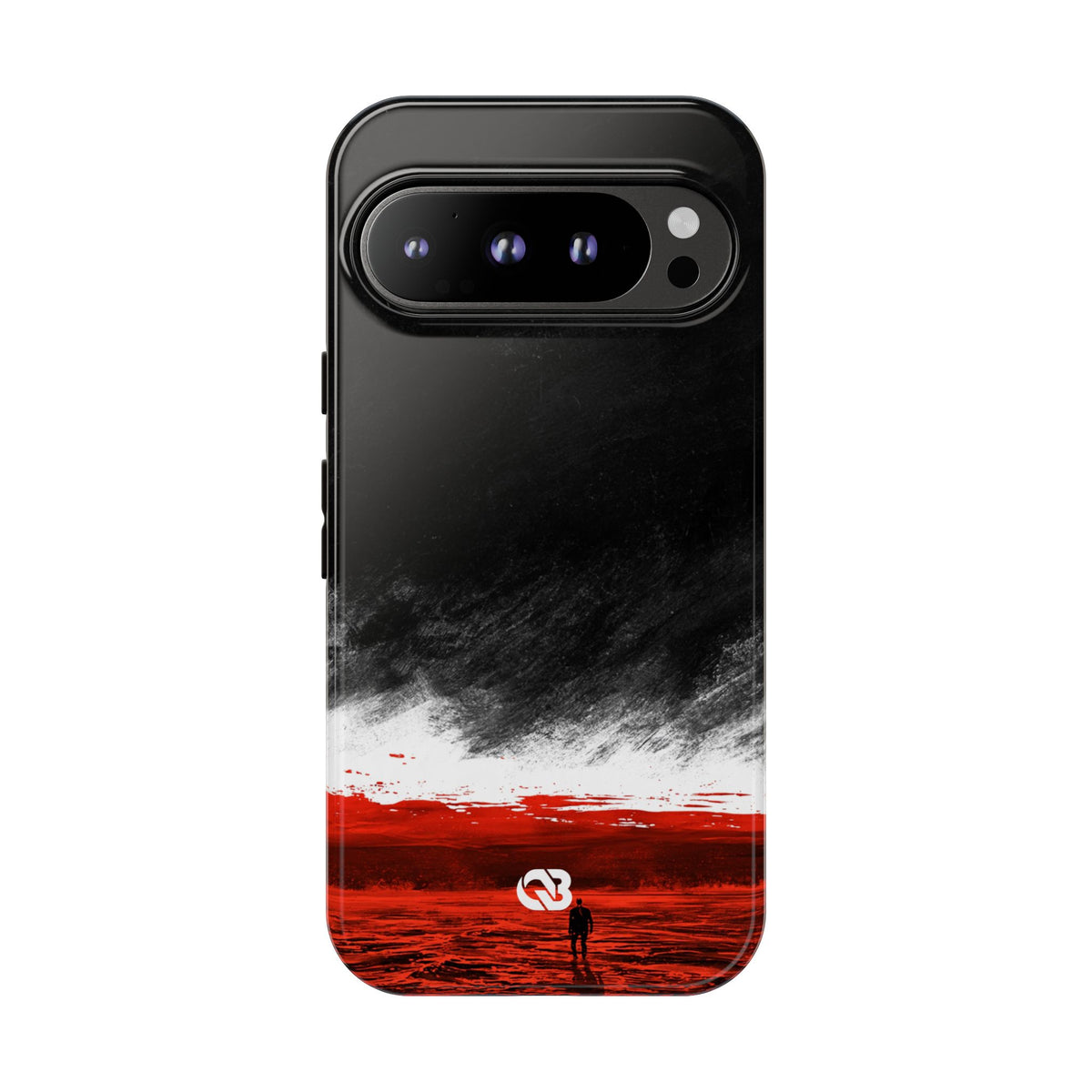Crimson Horizon · Tough Phone Case for Pixel · Black