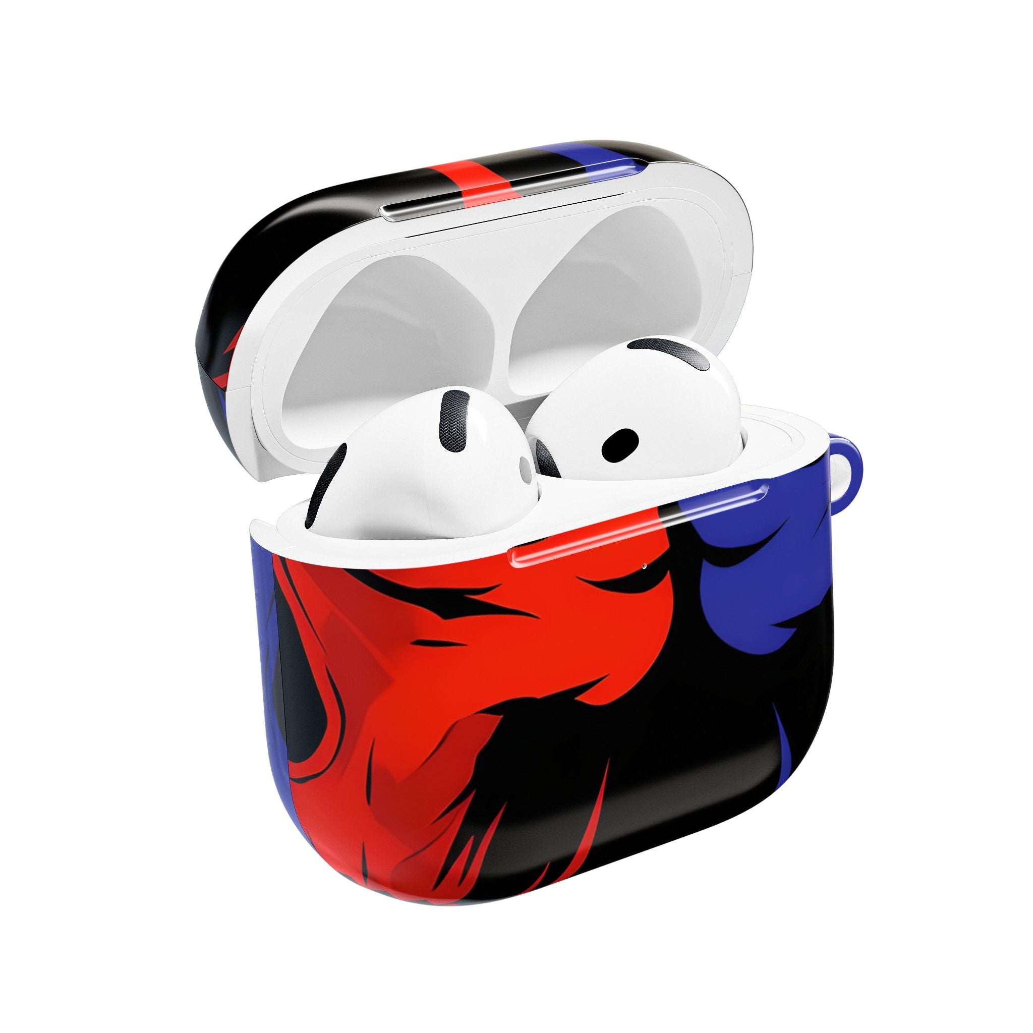 Dual Skulls RedBlue - AirPods Cover