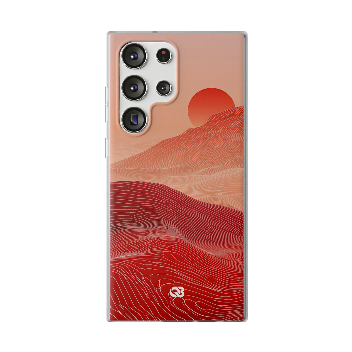 Red Lite Phone Case for Samsung - Crimson Ridge Lines