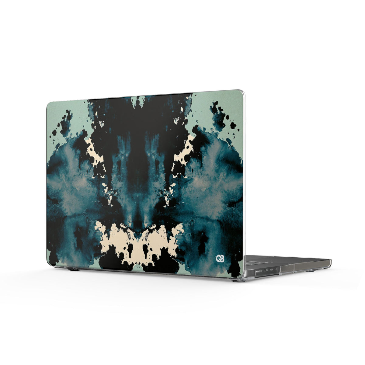 Rorschach Ink Void · Clear Hard Case for MacBook · Black