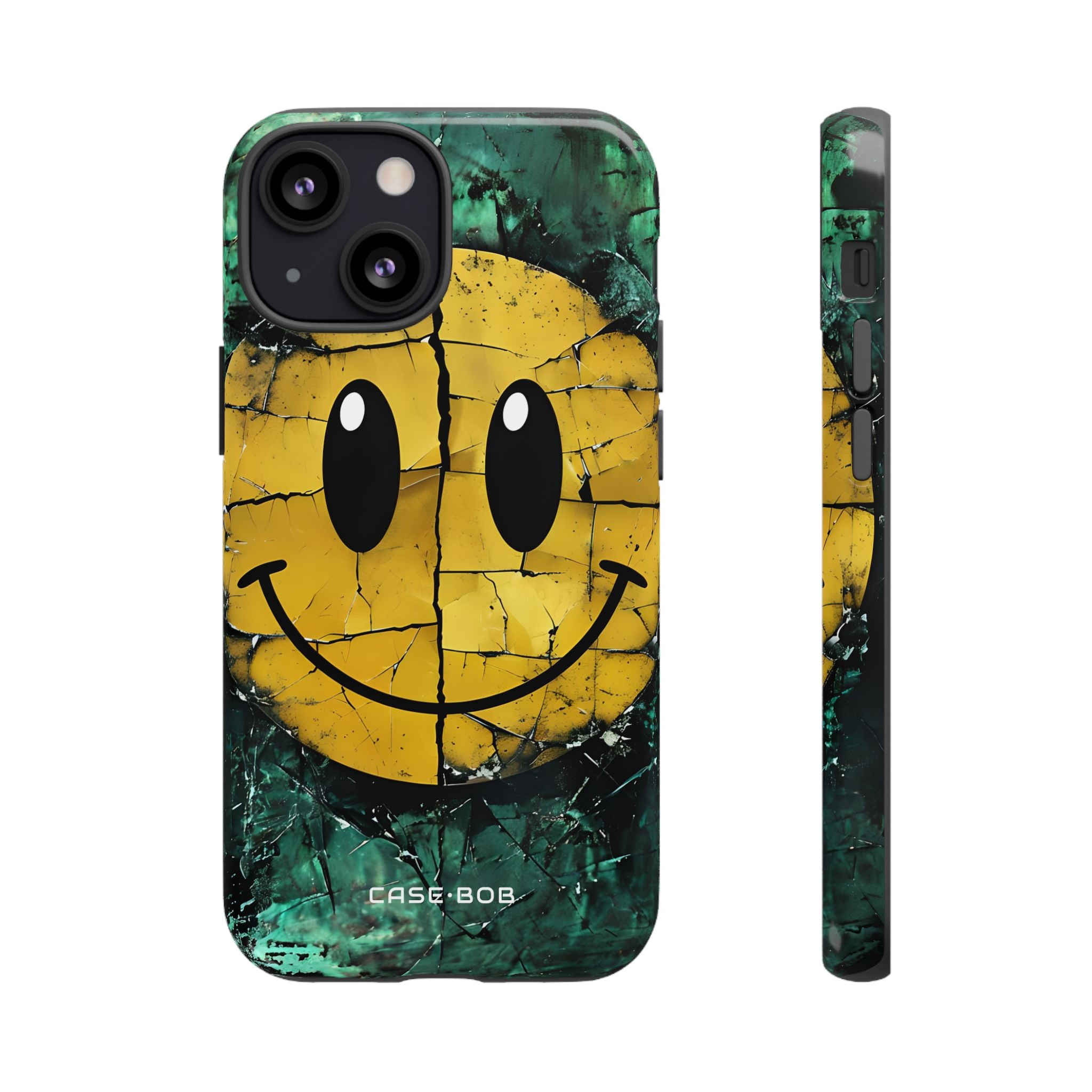 Cracked Smiley iPhone 13 Mini Case - Tough