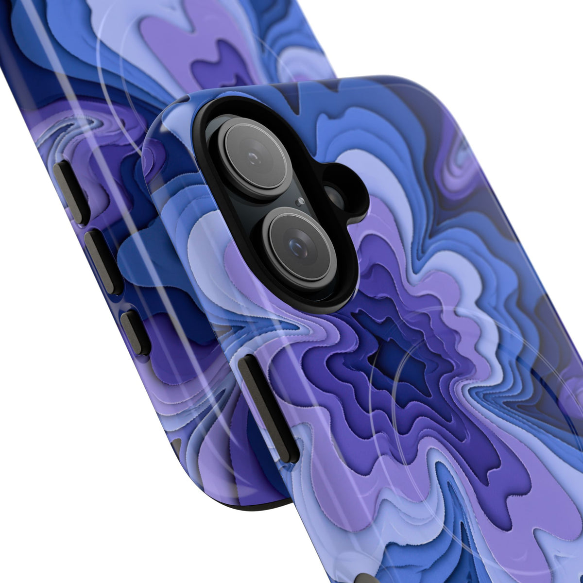 Periwinkle Strata Bloom · Tough 2.0 Magnetic Phone Case for iPhone · Purple