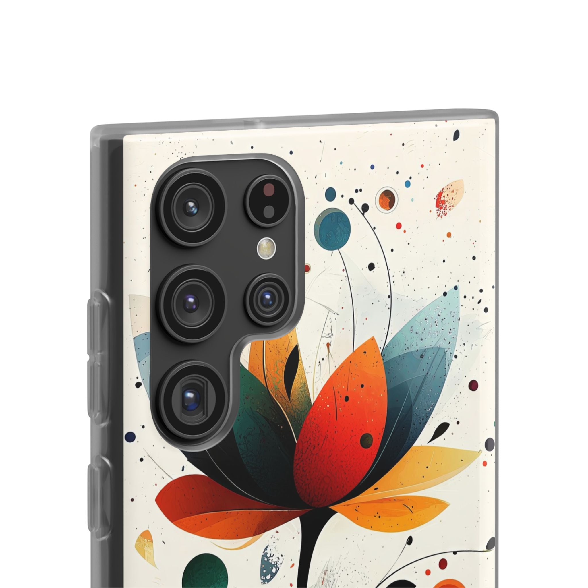 Burnt Petal Abstract · Soft Handyhülle für Samsung