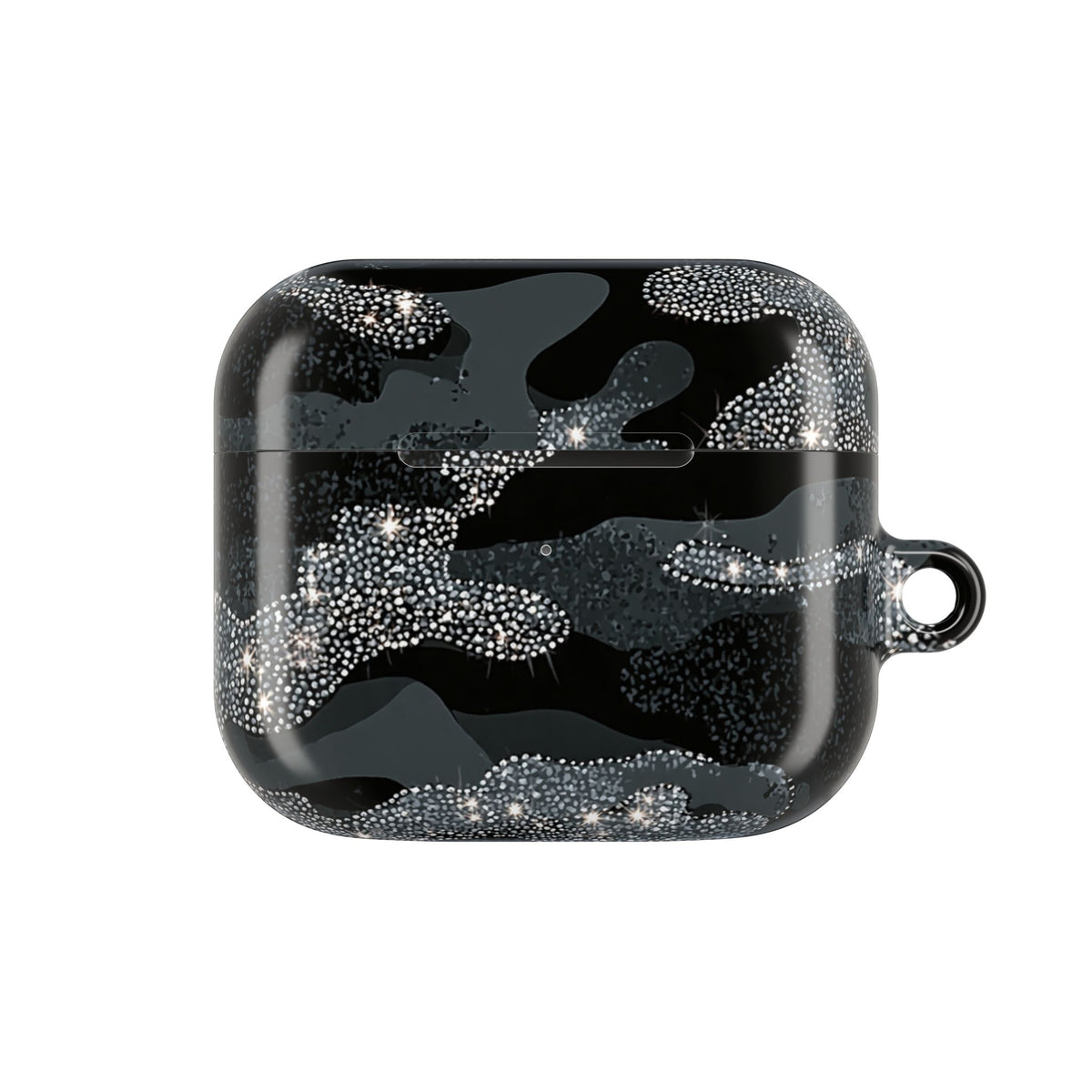 Glitter Shadow Camo · Hard Case for AirPods & AirPods Pro · Black