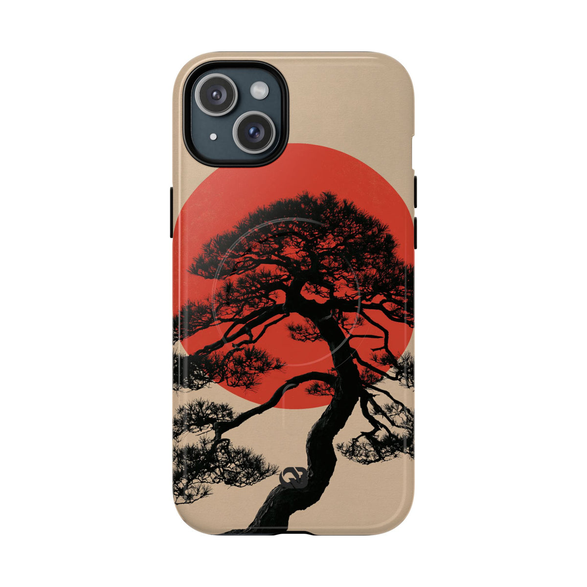 Crimson Pine Solitude · Tough 2.0 Magnetic Phone Case for iPhone · Beige