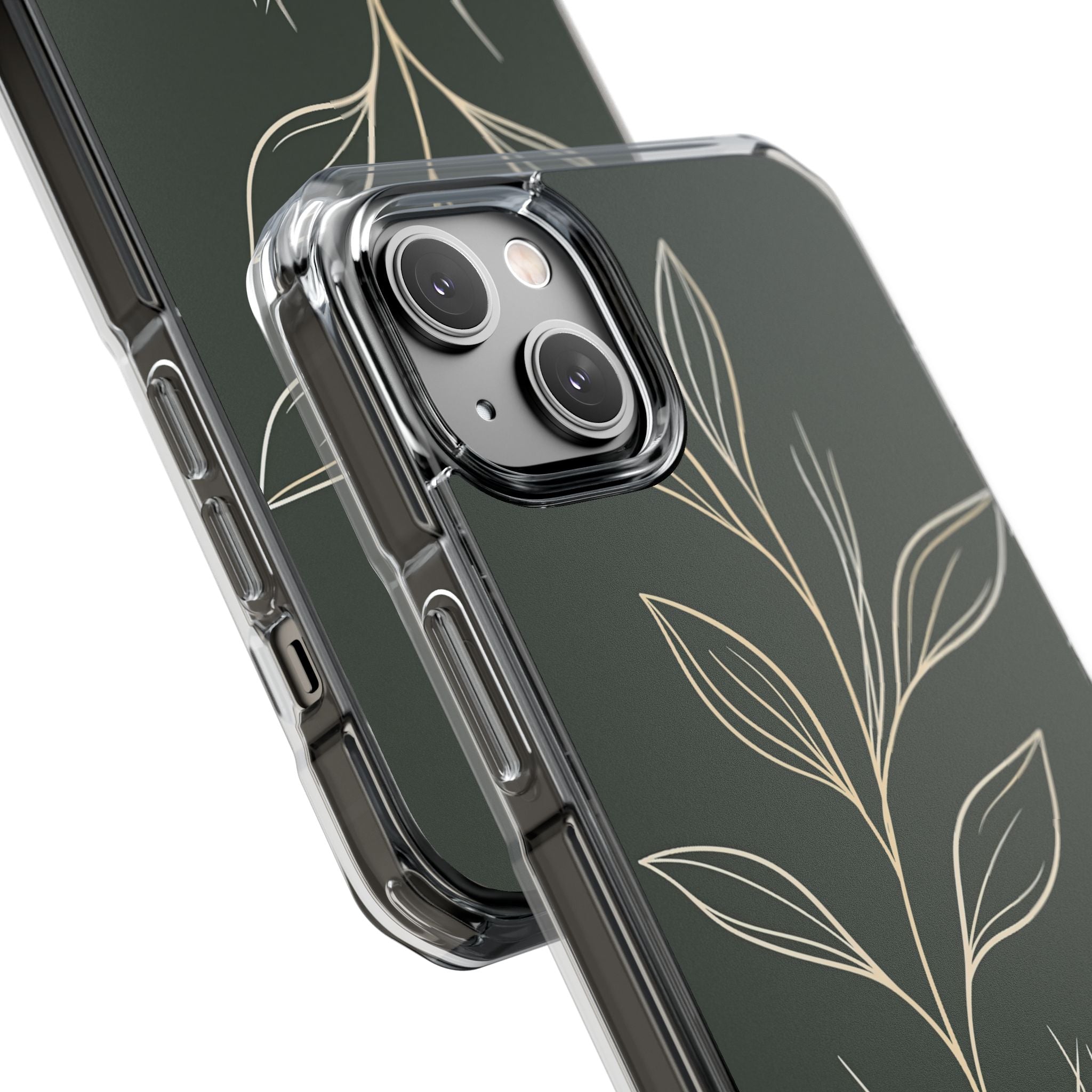 Green Impact MagSafe Phone Case for iPhone - Deep Moss Willow