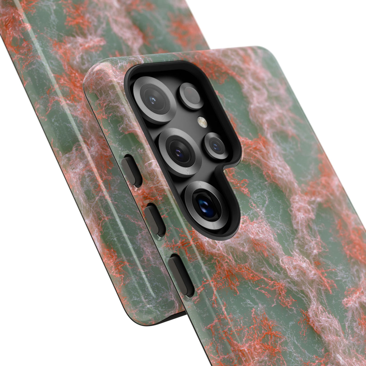 Coral Pixel Matrix · Tough Phone Case for Samsung · Green