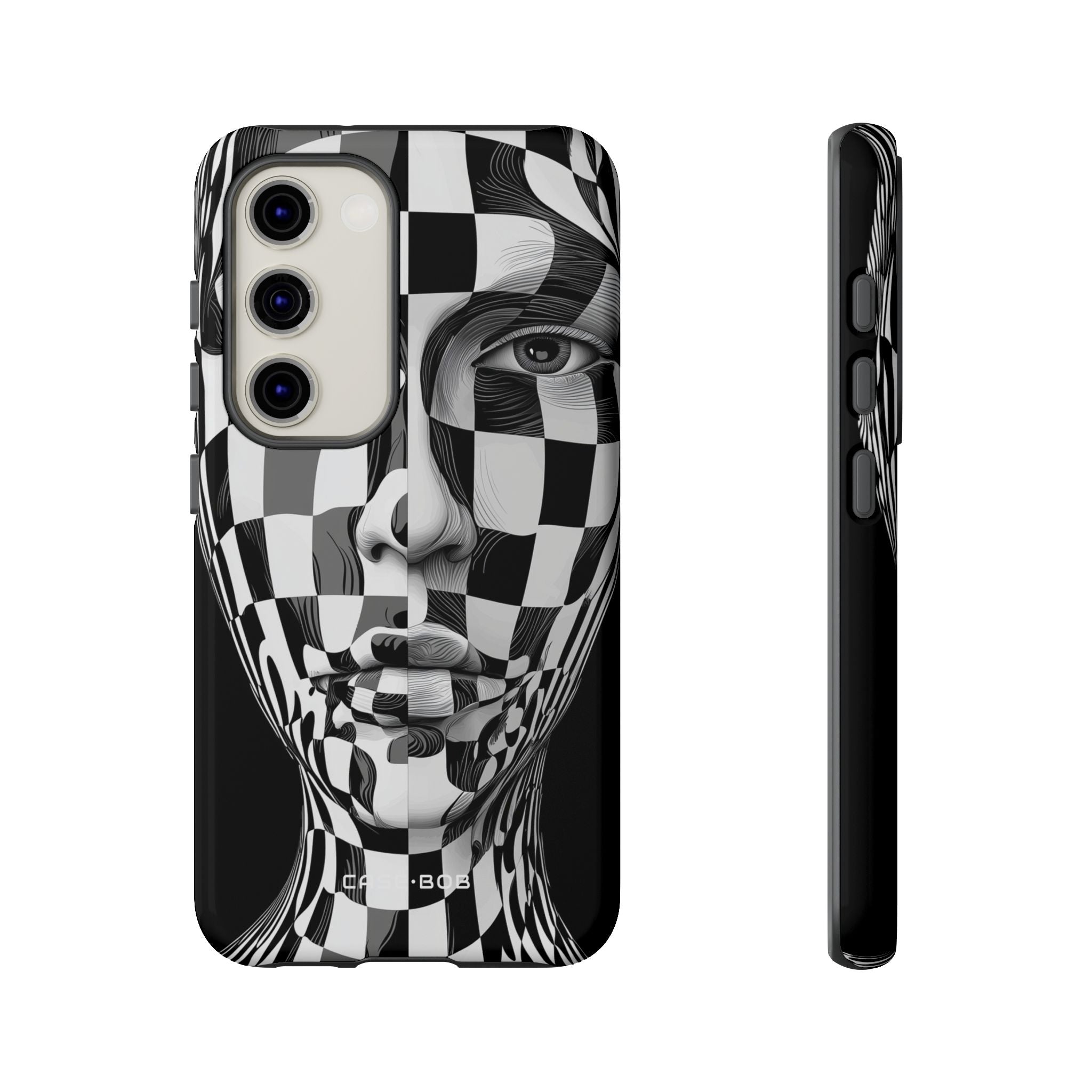 Checkered Face Samsung S23 Case - Tough