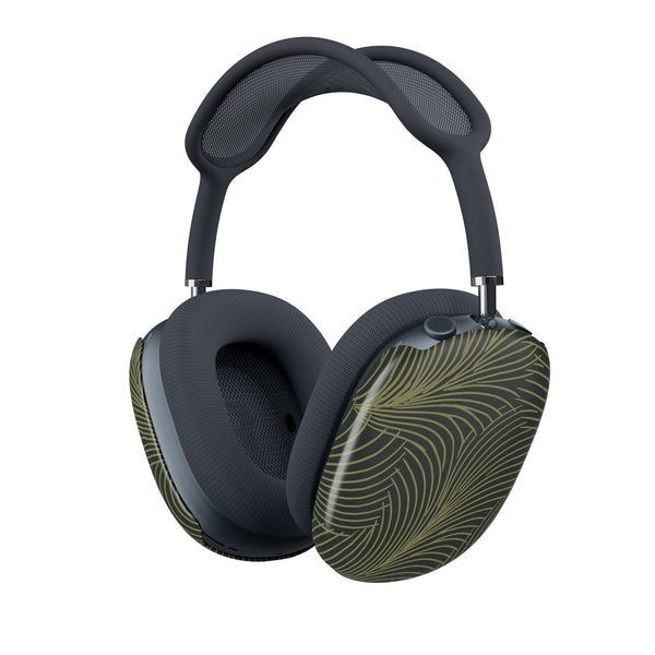 Midnight Palm Frond · Hard Case for AirPods Max · Green