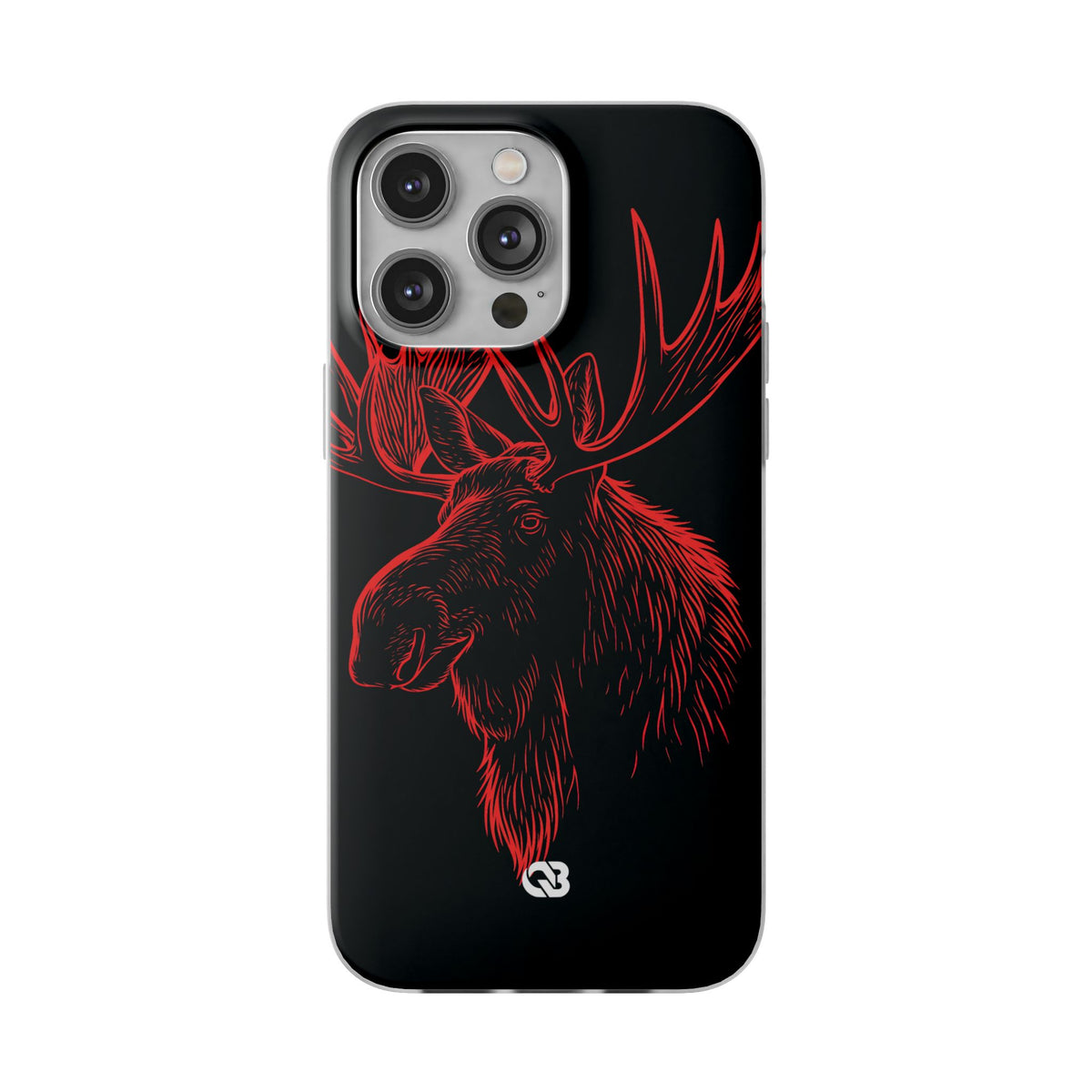 Nordic Elk · Lite Phone Case for iPhone · Black
