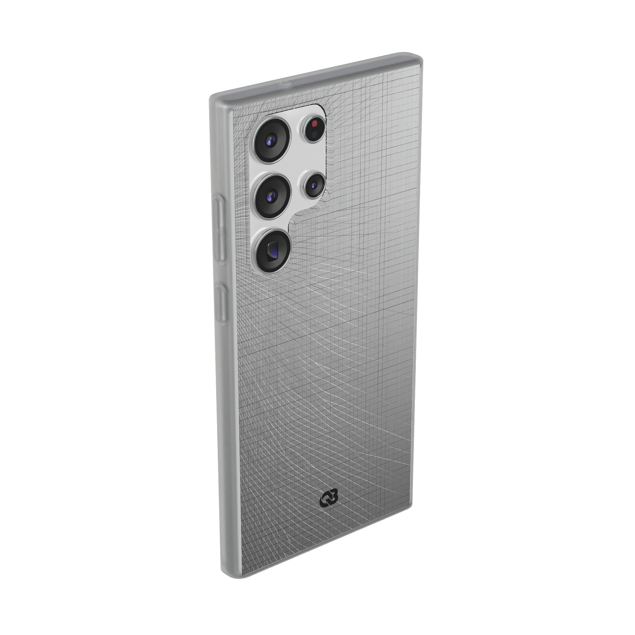 Grey Lite Phone Case for Samsung - Chrome Mesh Warp