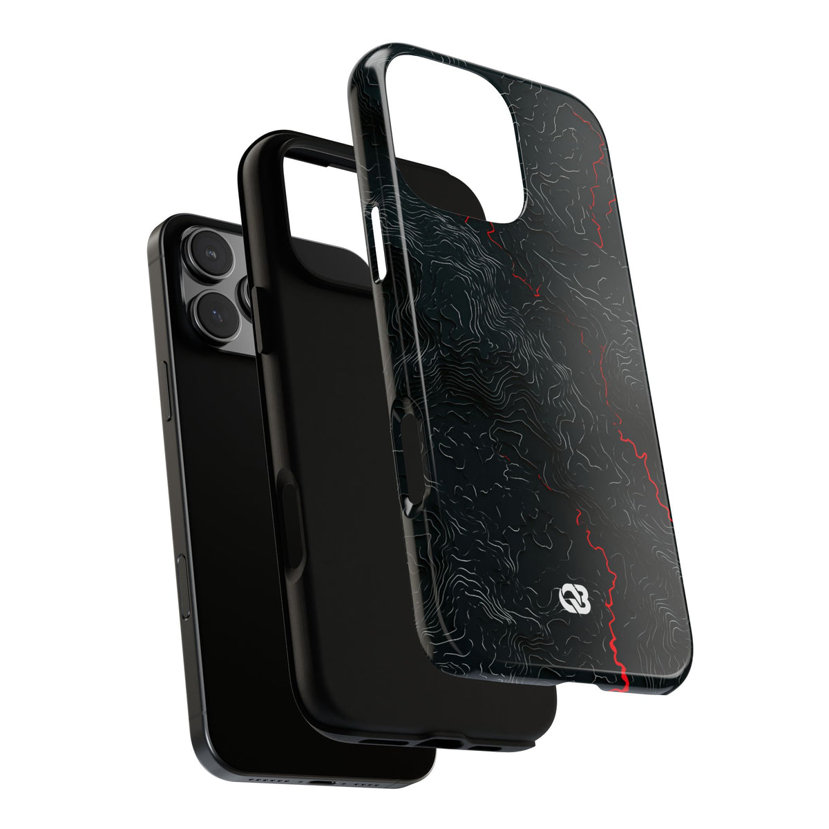 Crimson Rift · Tough Phone Case for iPhone · Black