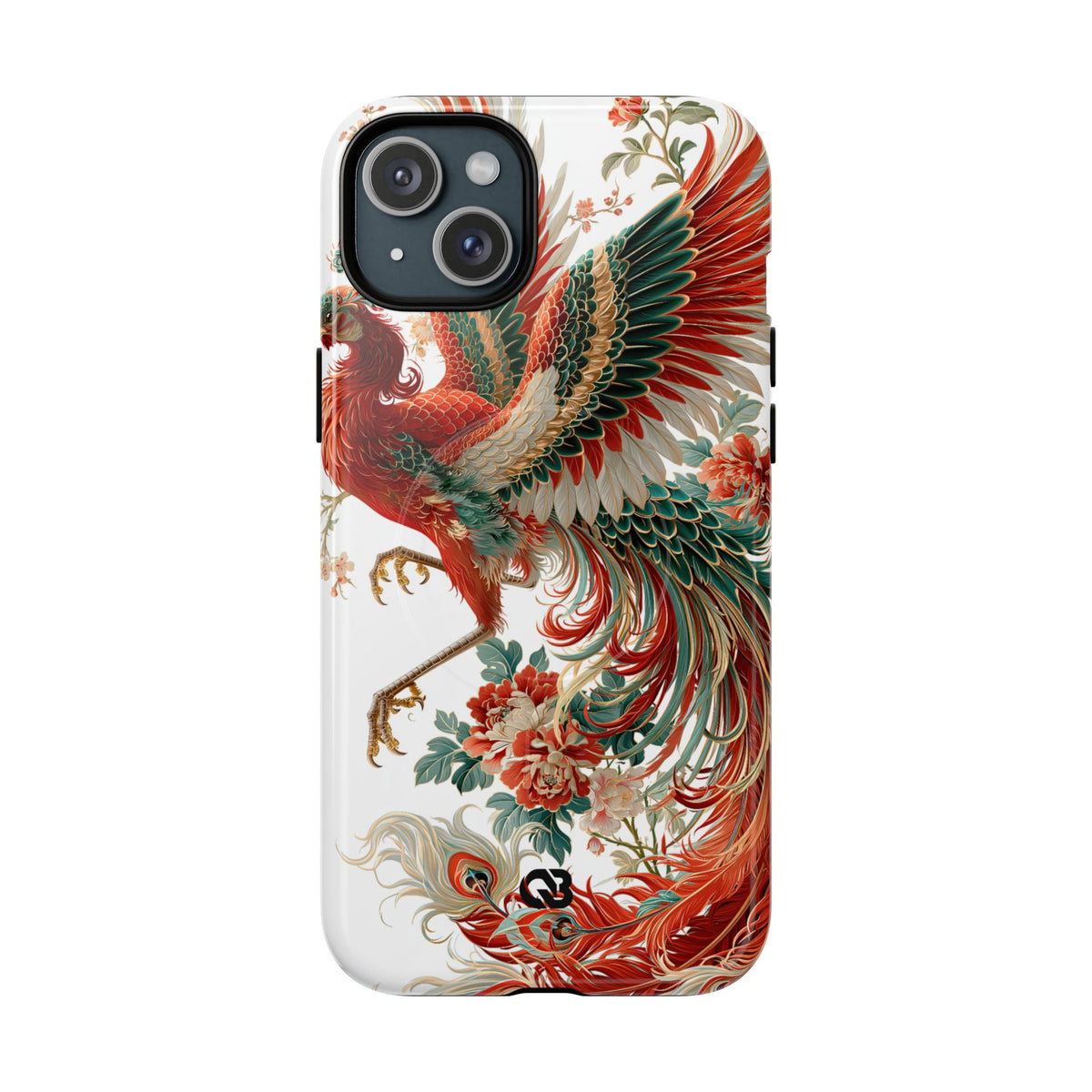 Vermilion Imperial Phoenix · Tough 2.0 Magnetic Phone Case for iPhone · Red