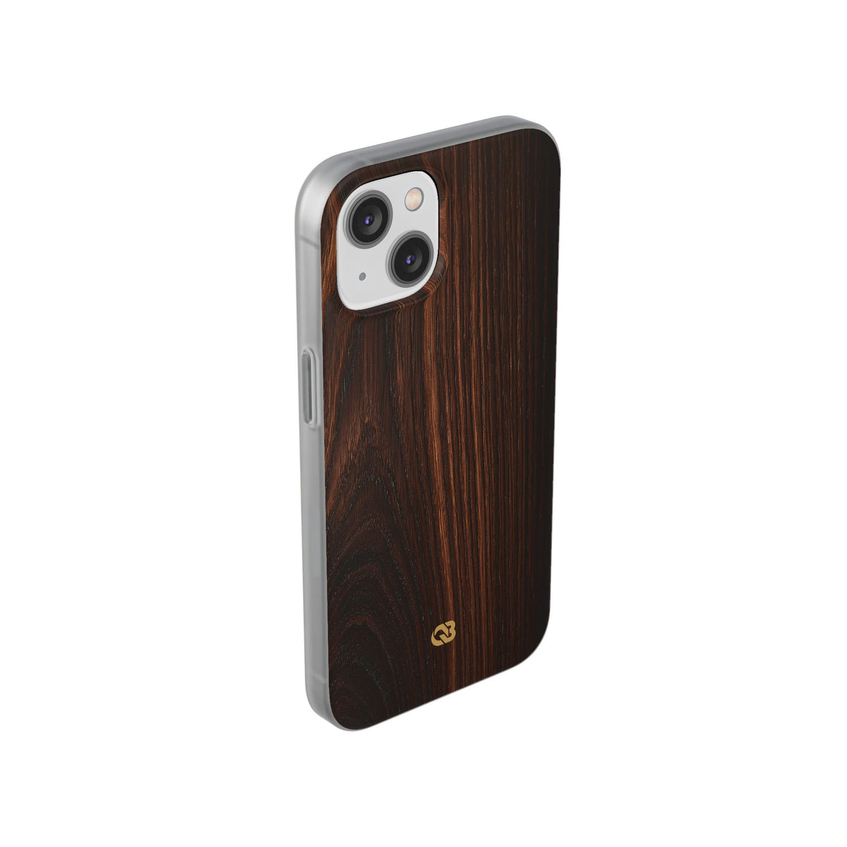Brown Lite Phone Case for iPhone - Burnished Mahogany Grain
