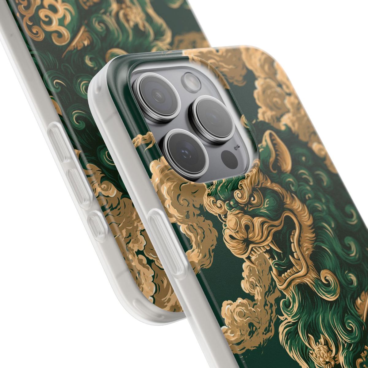 Imperial Guardian Lion · Lite Phone Case for iPhone · Green