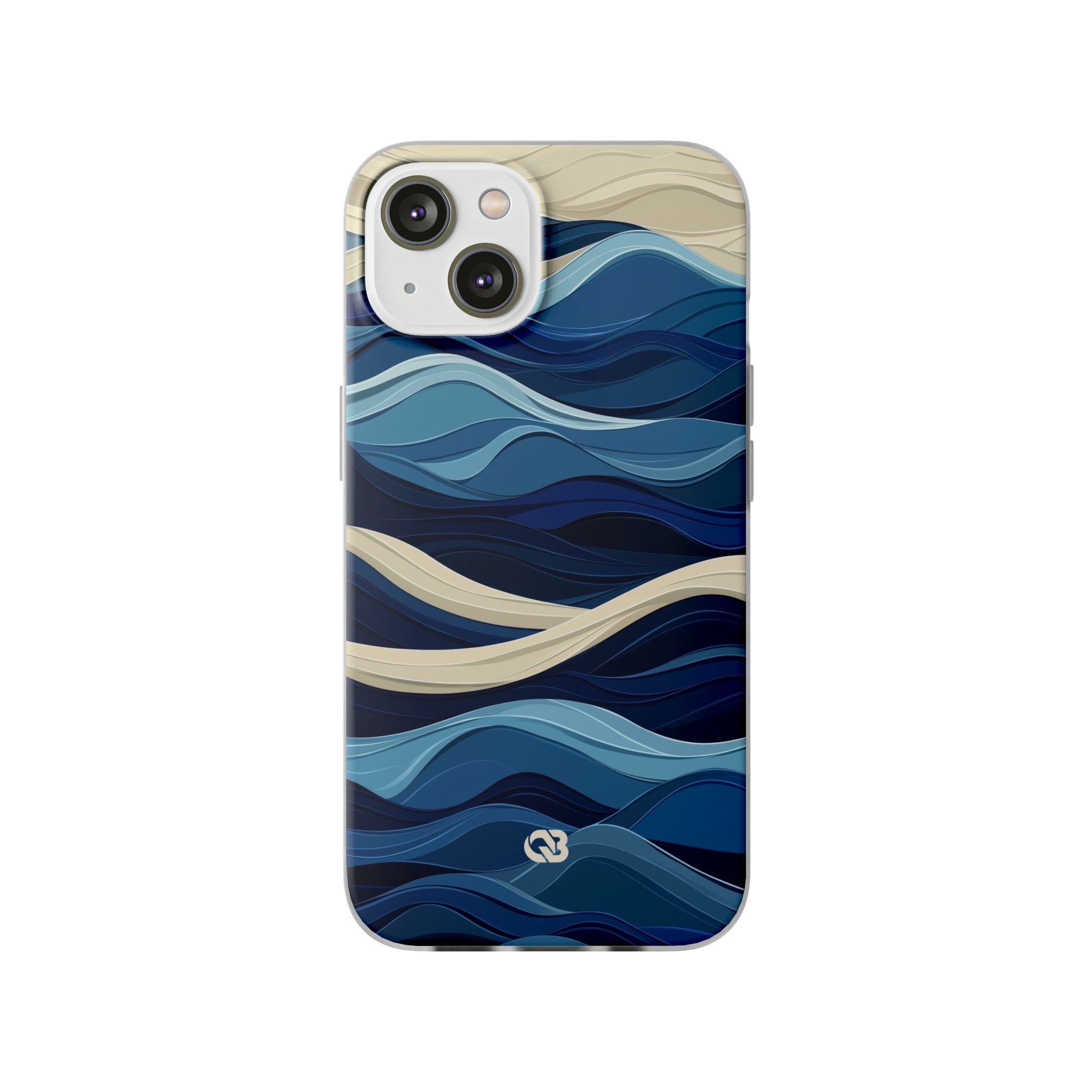 Cobalt Coast Layers · Soft Phone Case for iPhone