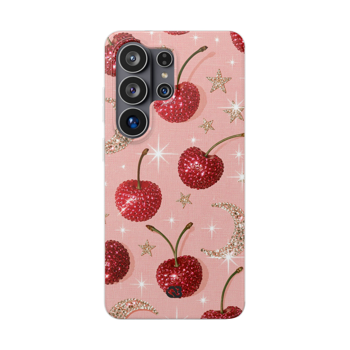 Bedazzled Ruby Cherries · Lite Phone Case for Samsung · Pink