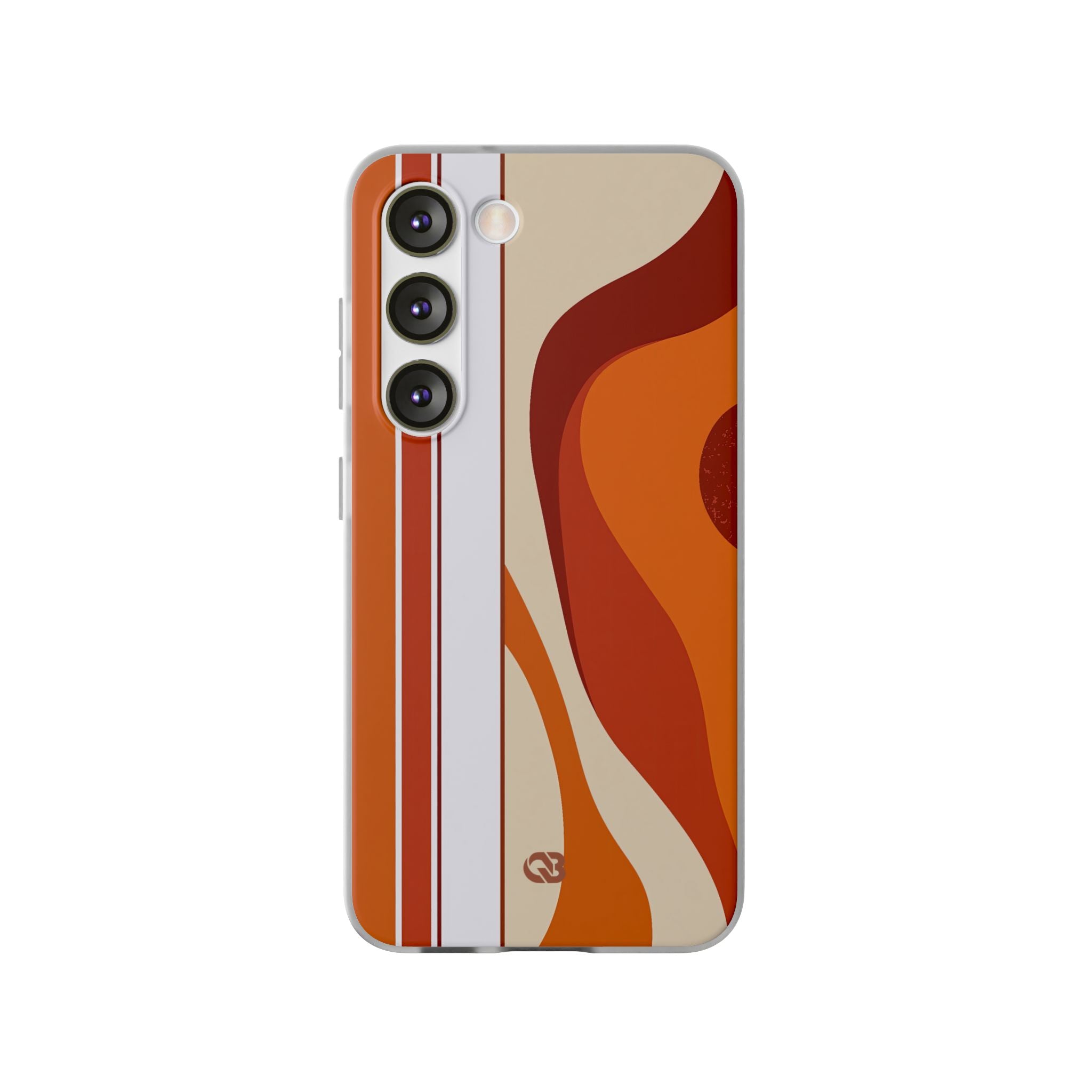 Orange Lite Phone Case for Samsung - Terracotta Metro Line