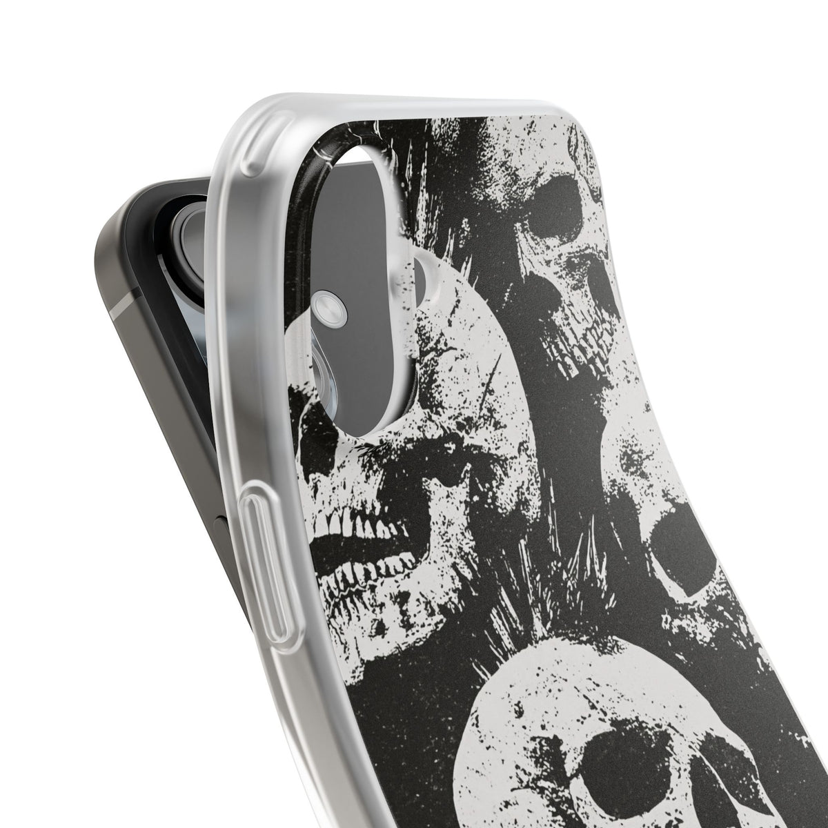 Punk Skull Riot · Lite Phone Case for iPhone · Black