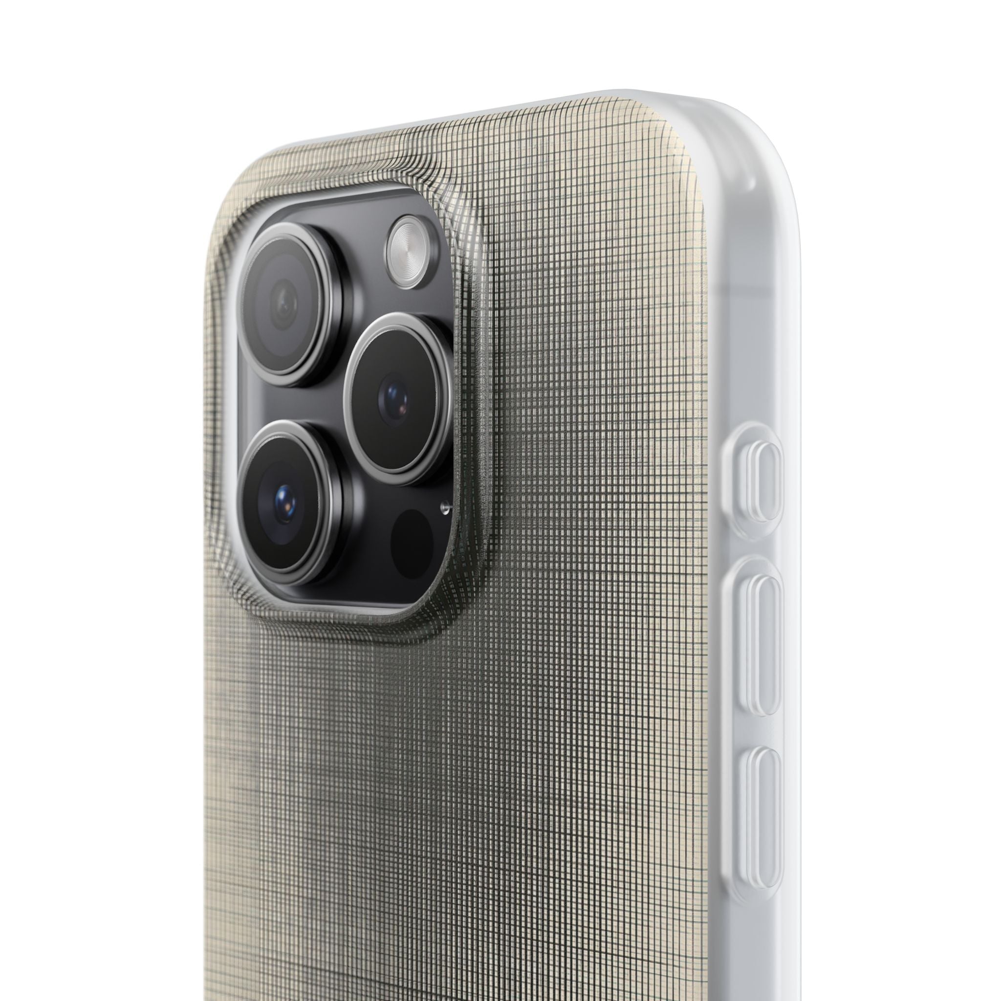 Beige Lite Phone Case for iPhone - Carbon Screen Grid
