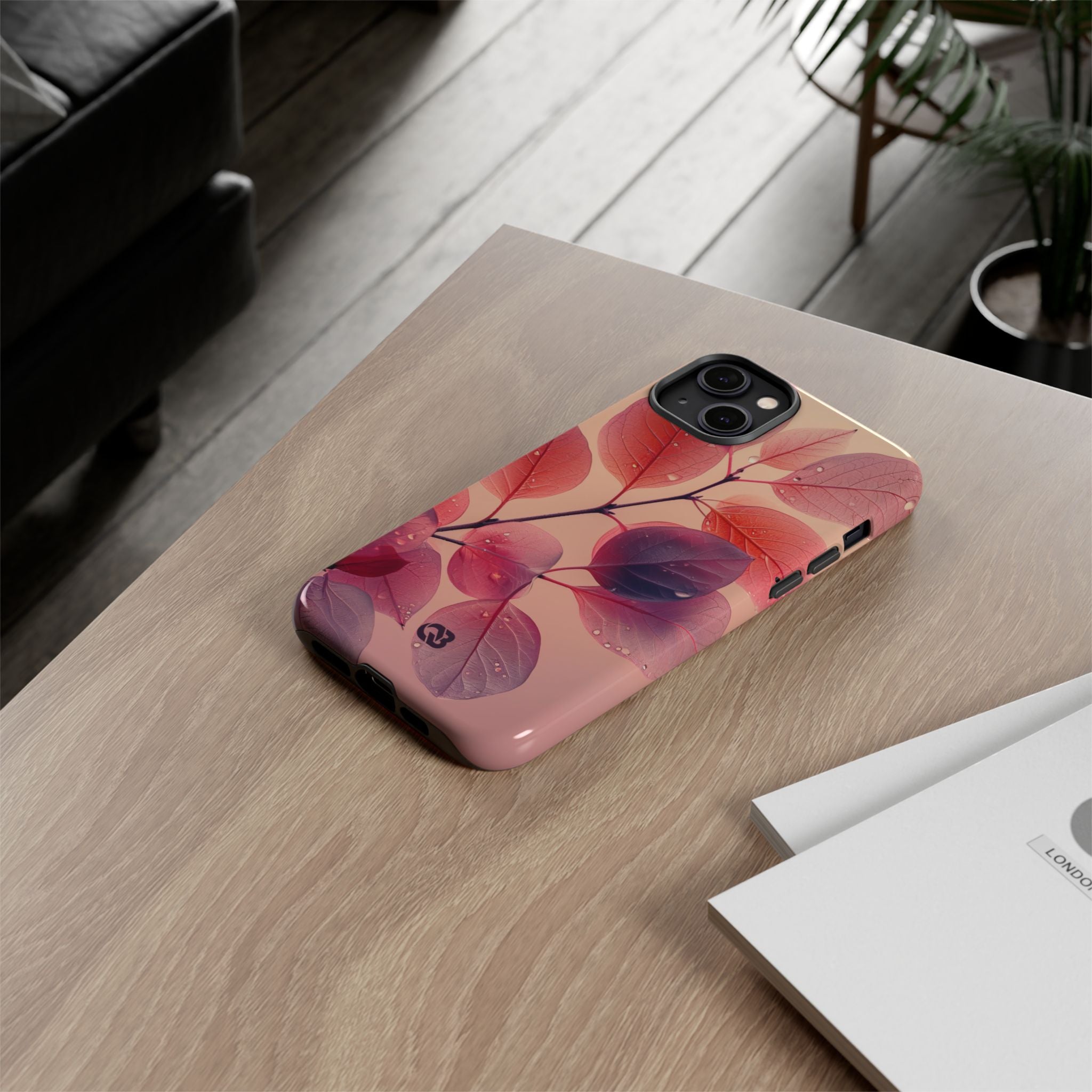 Dewy Magenta Foliage · Tough Phone Case for iPhone