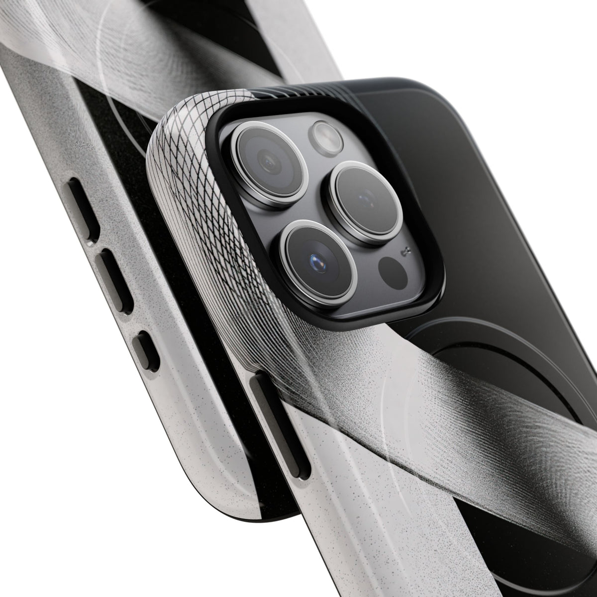 Orbital Helix · Tough 2.0 Magnetic Phone Case for iPhone · Black