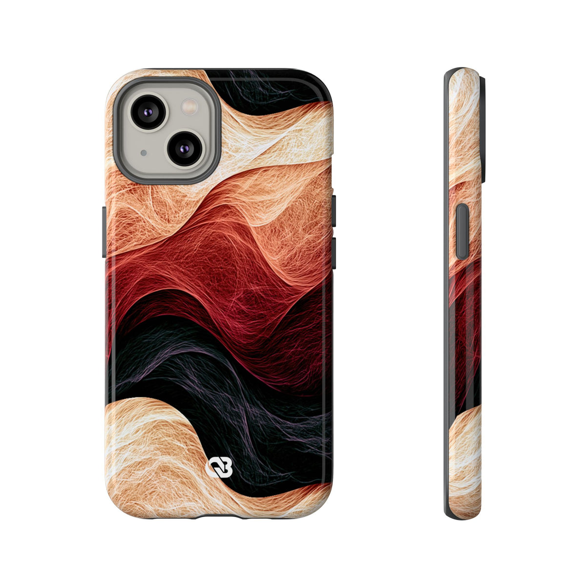 Ember Wave Dispersion · Tough Phone Case for iPhone · Red
