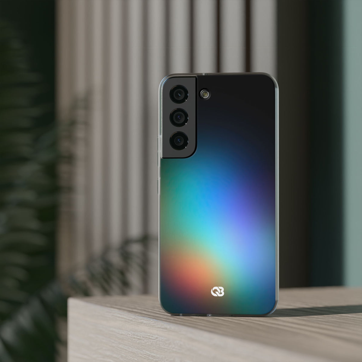 Black Lite Phone Case for Samsung - Electric Prism Grain