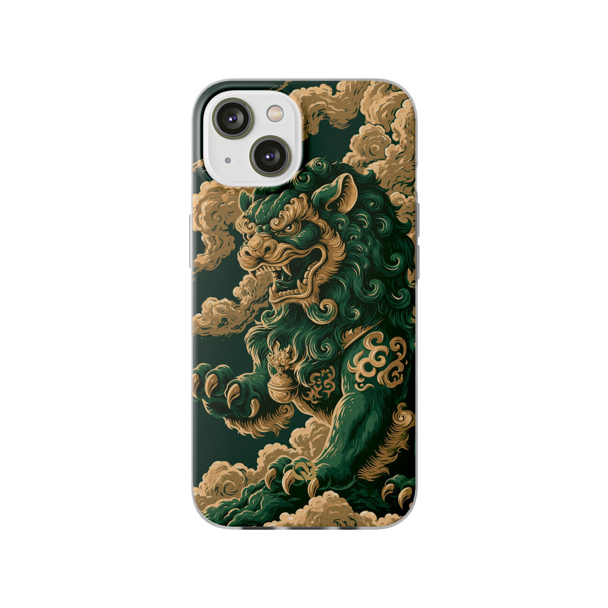 Imperial Guardian Lion · Lite Phone Case for iPhone · Green