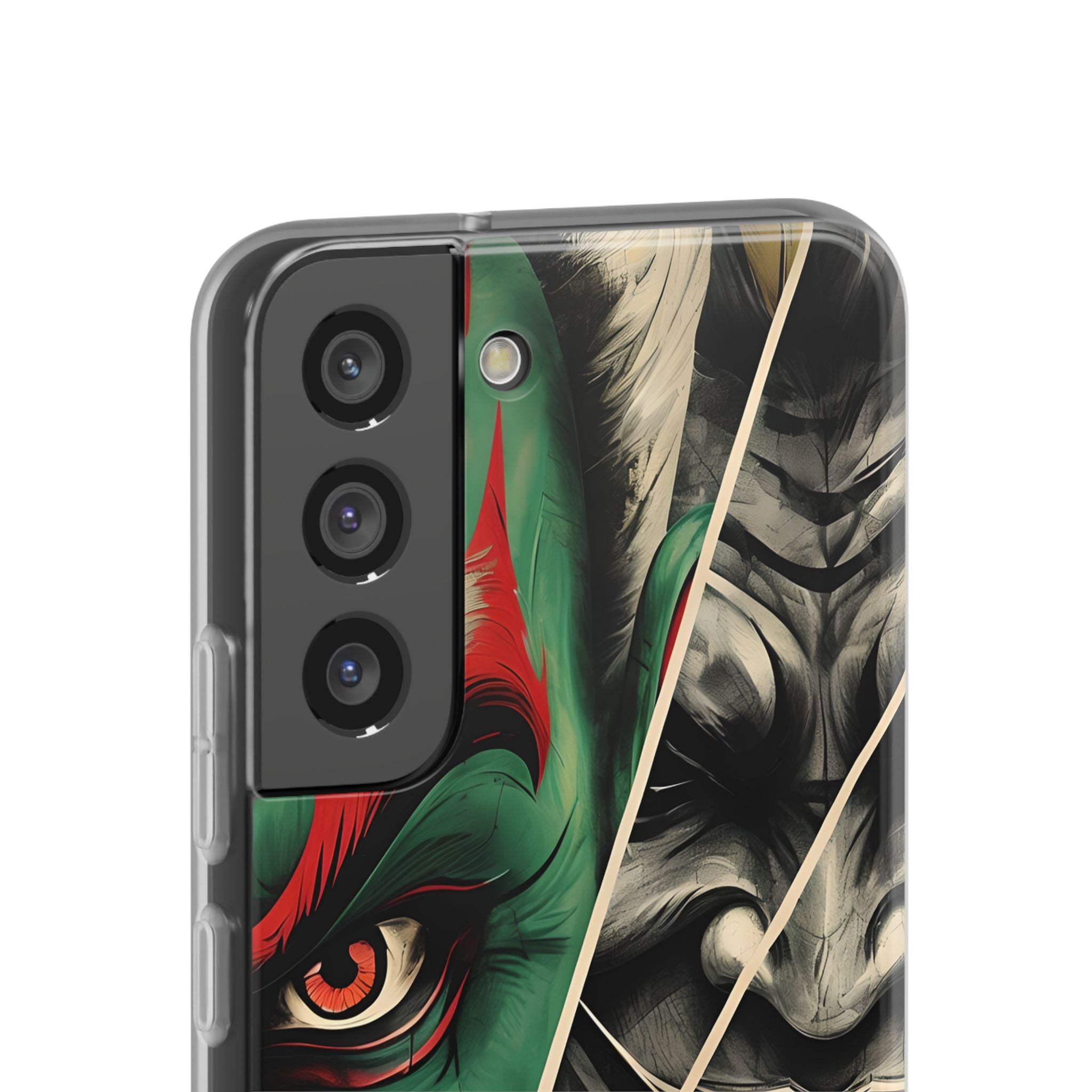 Emerald Oni Grin · Soft Handyhülle für Samsung