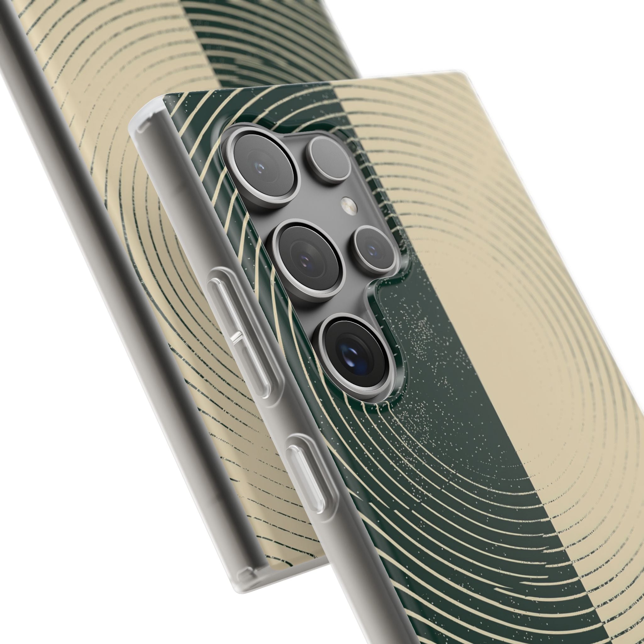 Green Lite Phone Case for Samsung - Evergreen Split Grain