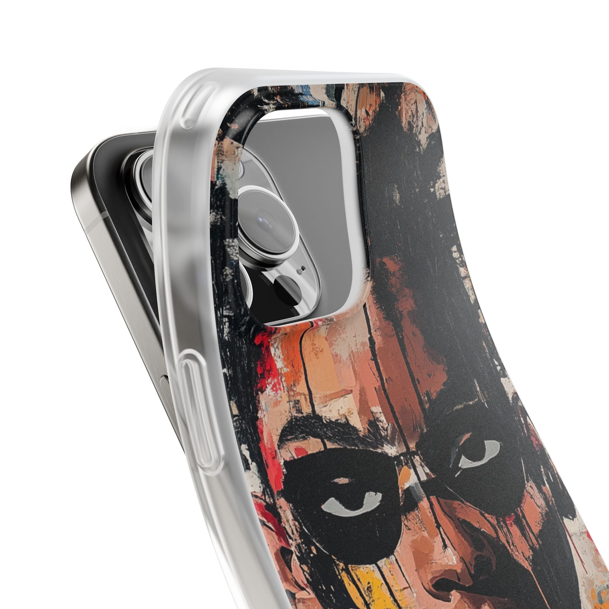 Masked Portrait Drips iPhone 16 Pro Max Case - Soft