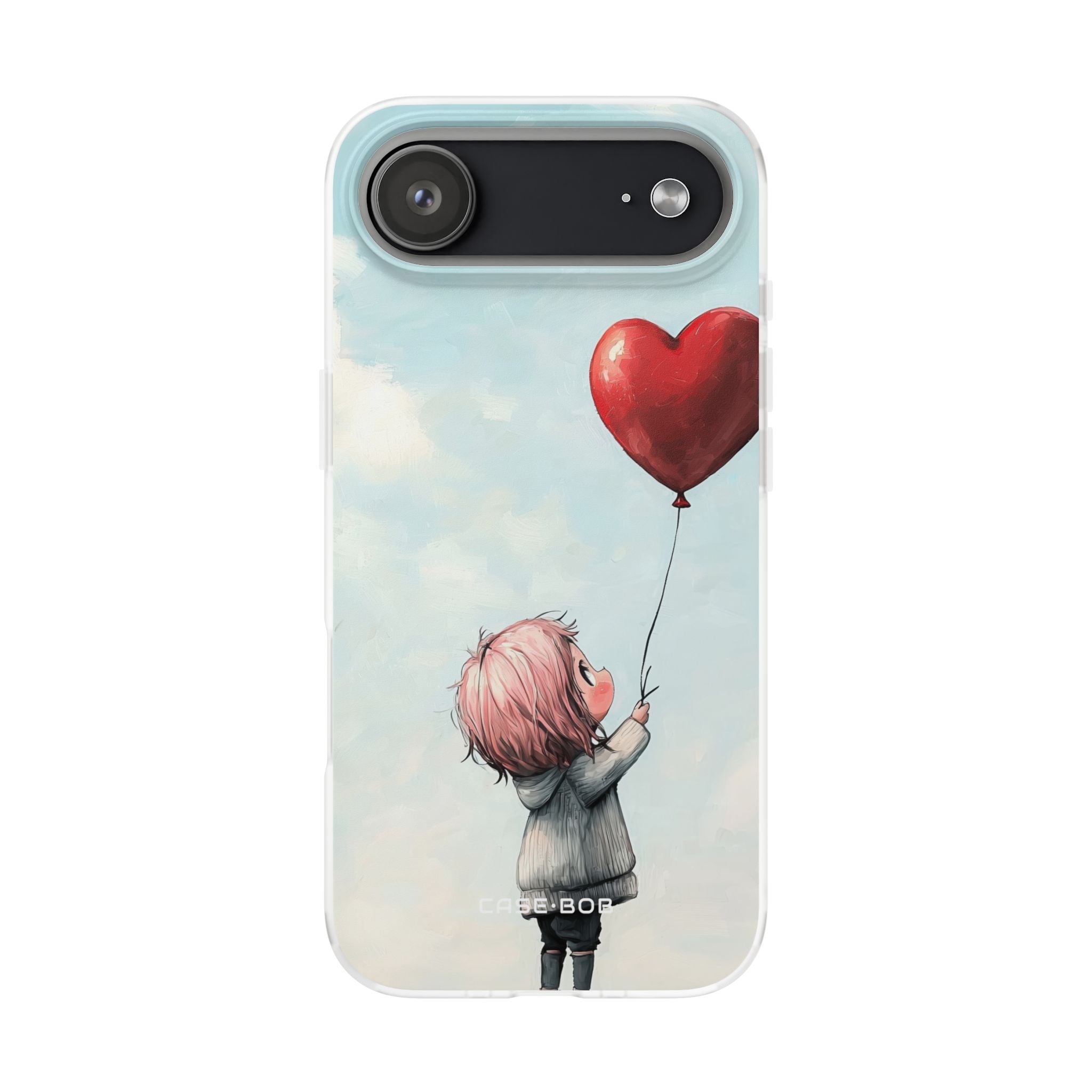 Heart Balloon Glow iPhone 17 Air Case - Soft - CASE•BOB