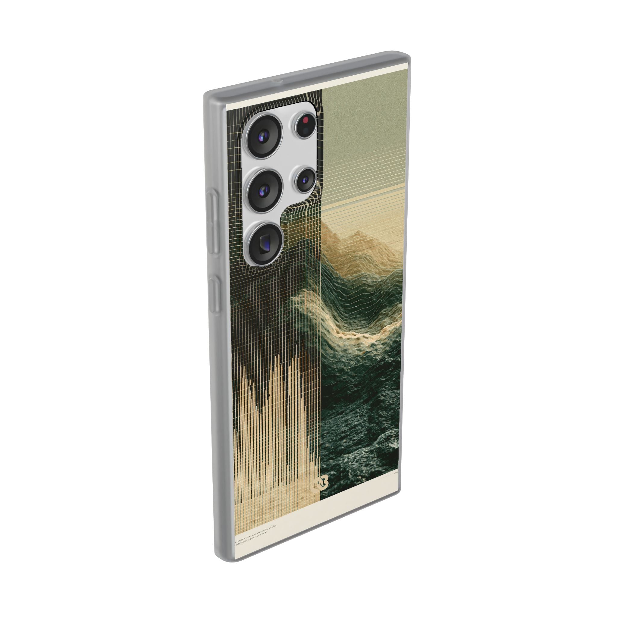Beige Lite Phone Case for Samsung - Veridian Data Ridge