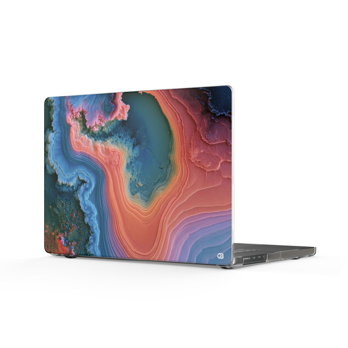 Luminous Resonance · Clear Hard Case for MacBook · Blue