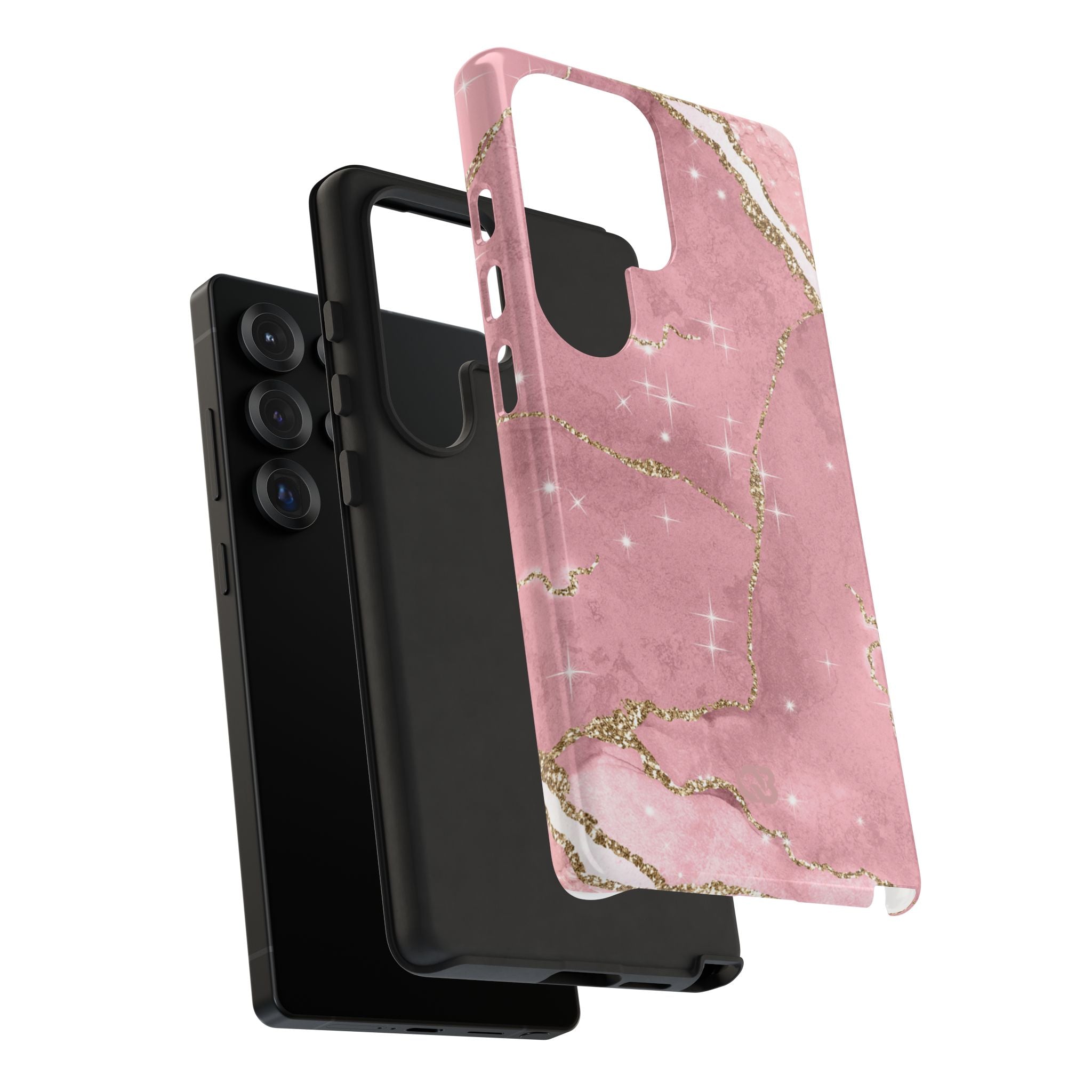 Rose Sparkle Marble · Tough Phone Case for Samsung