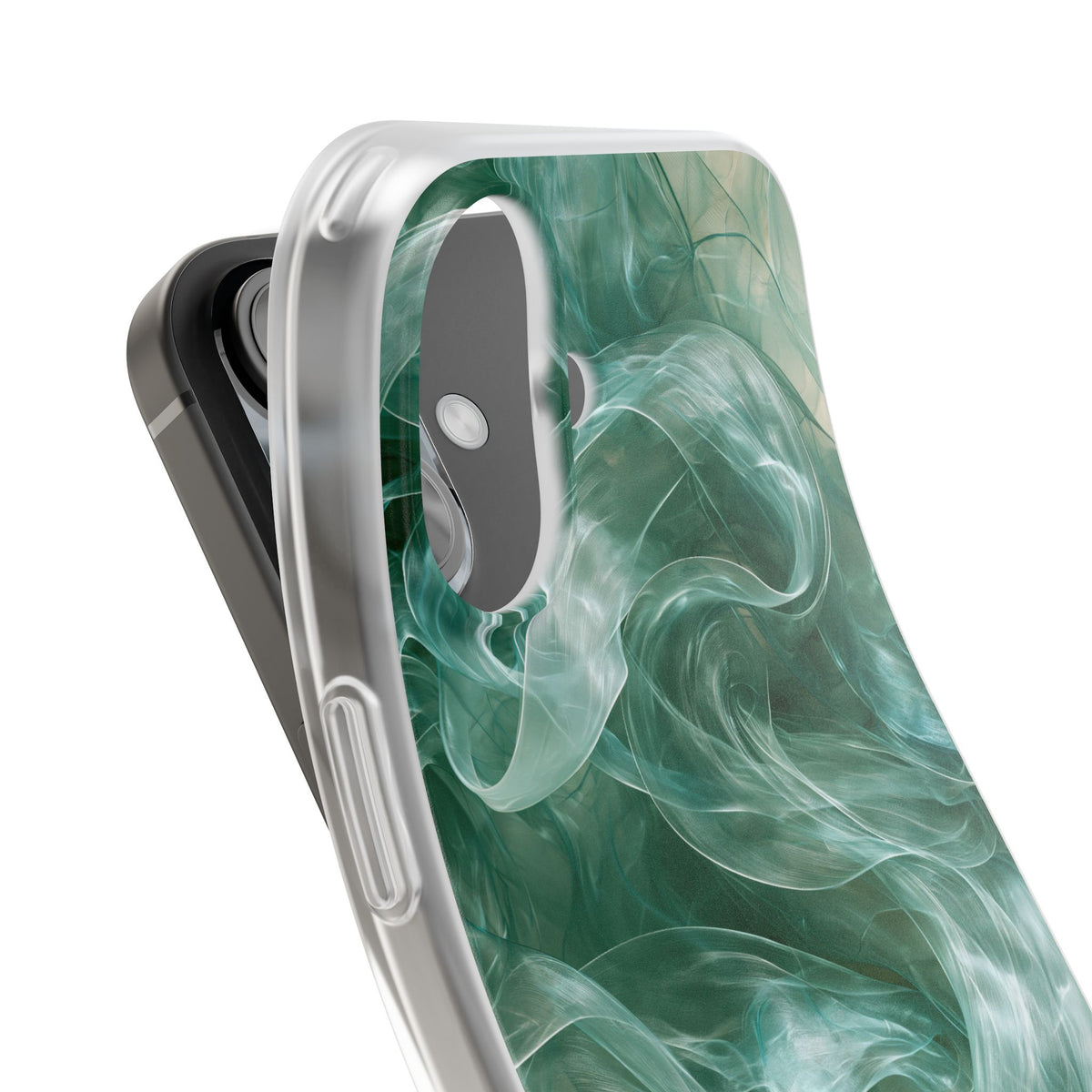 Translucent Aqua Flow · Lite Phone Case for iPhone · Teal