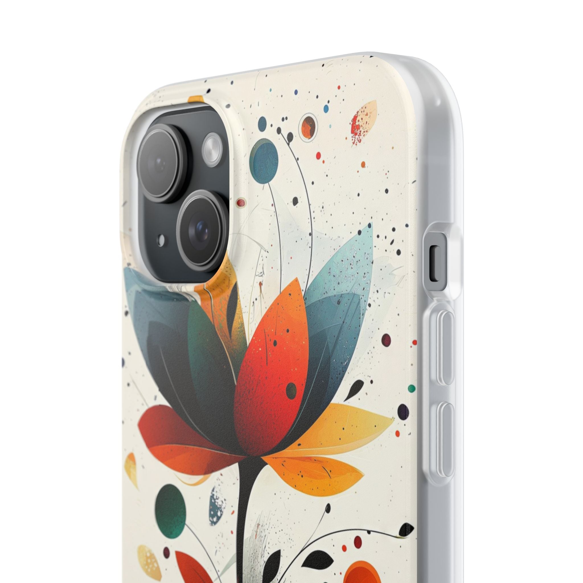 Burnt Petal Abstract · Soft Phone Case for iPhone
