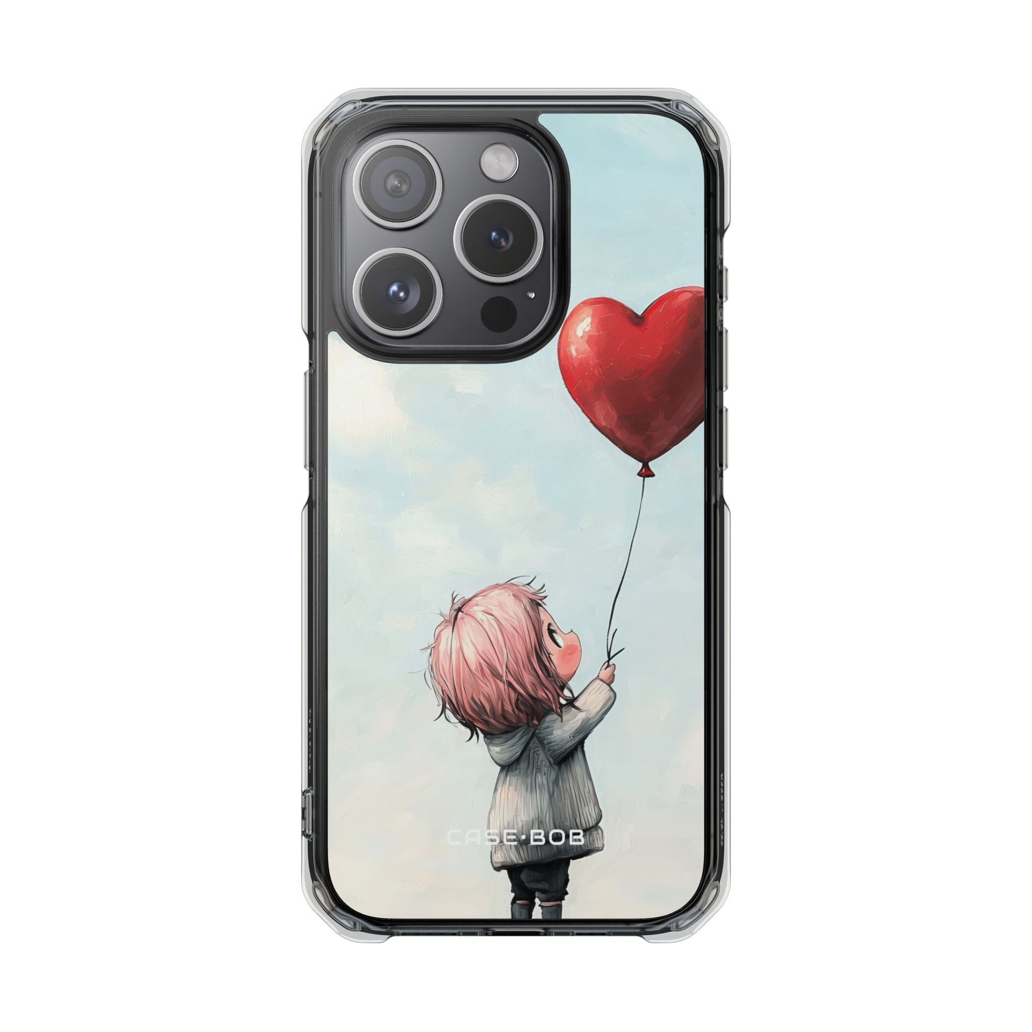 Heart Balloon Glow iPhone 15 Pro Case - Impact