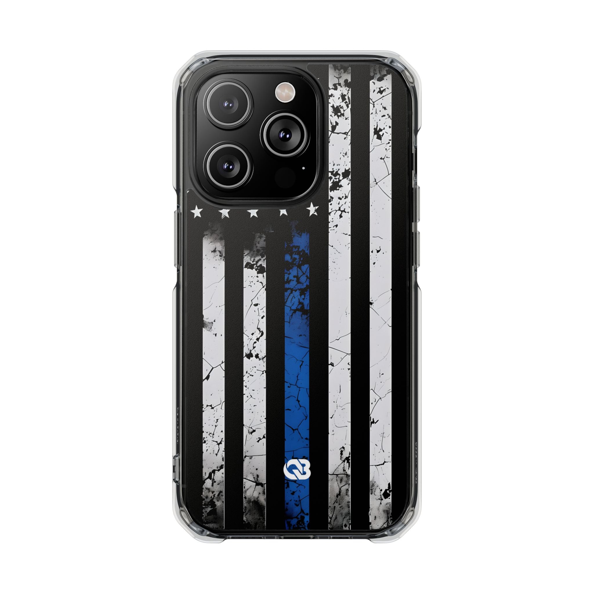 Gritty Cobalt Flag · Impact Phone Case for iPhone · Magsafe