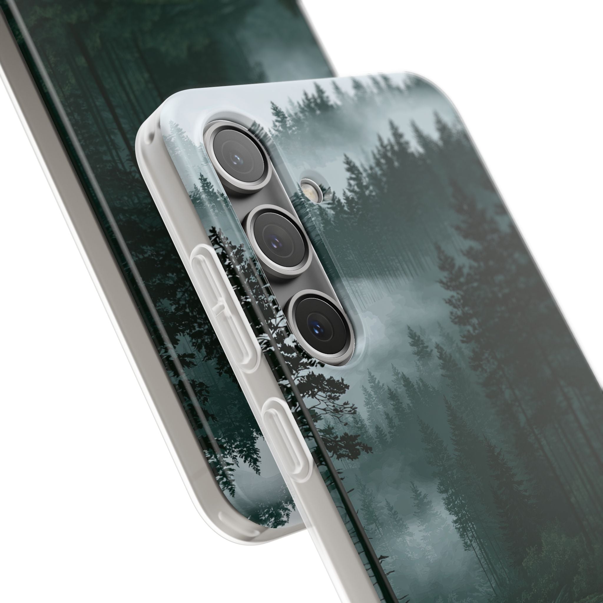 Green Lite Phone Case for Samsung - Misty Evergreen Mirror