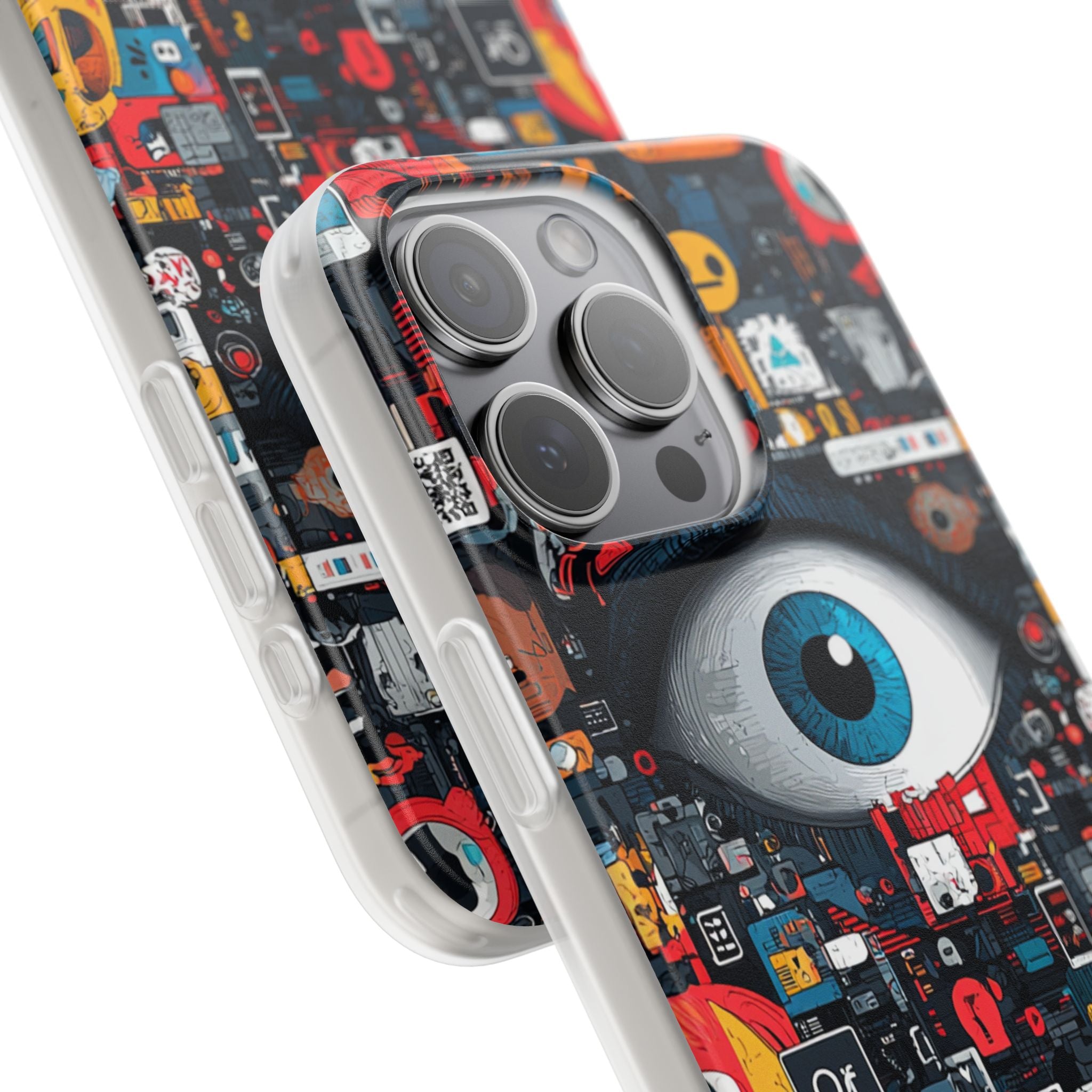 Digital Eye Blue iPhone 15 Pro Max Case - Soft