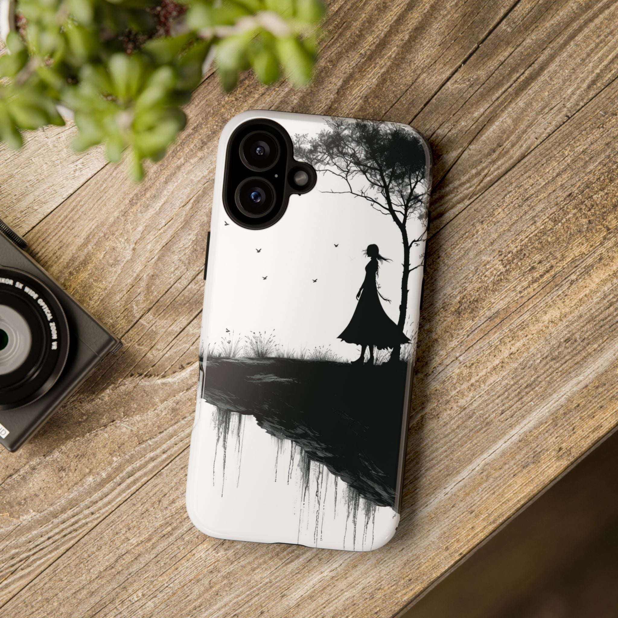 Cliffside Silhouette iPhone 16 Plus Case - Tough
