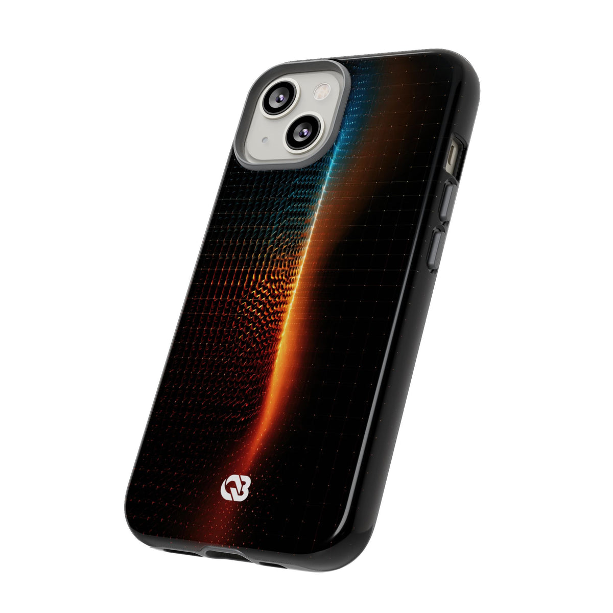 Luminous Refraction Grid · Tough Phone Case for iPhone · Black