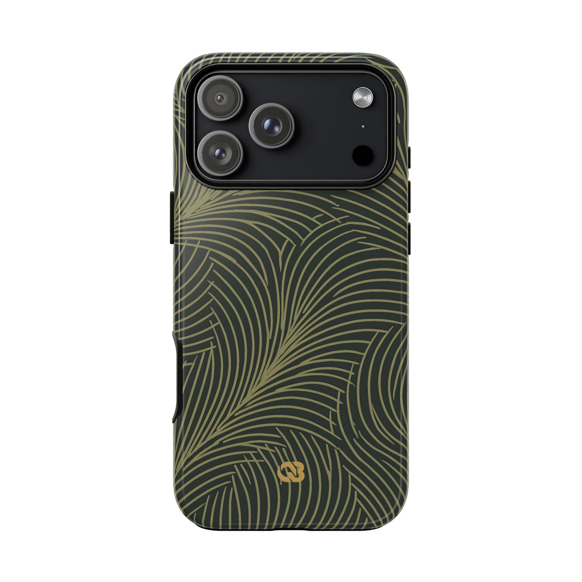 Midnight Palm Frond · Tough Phone Case for iPhone · Green