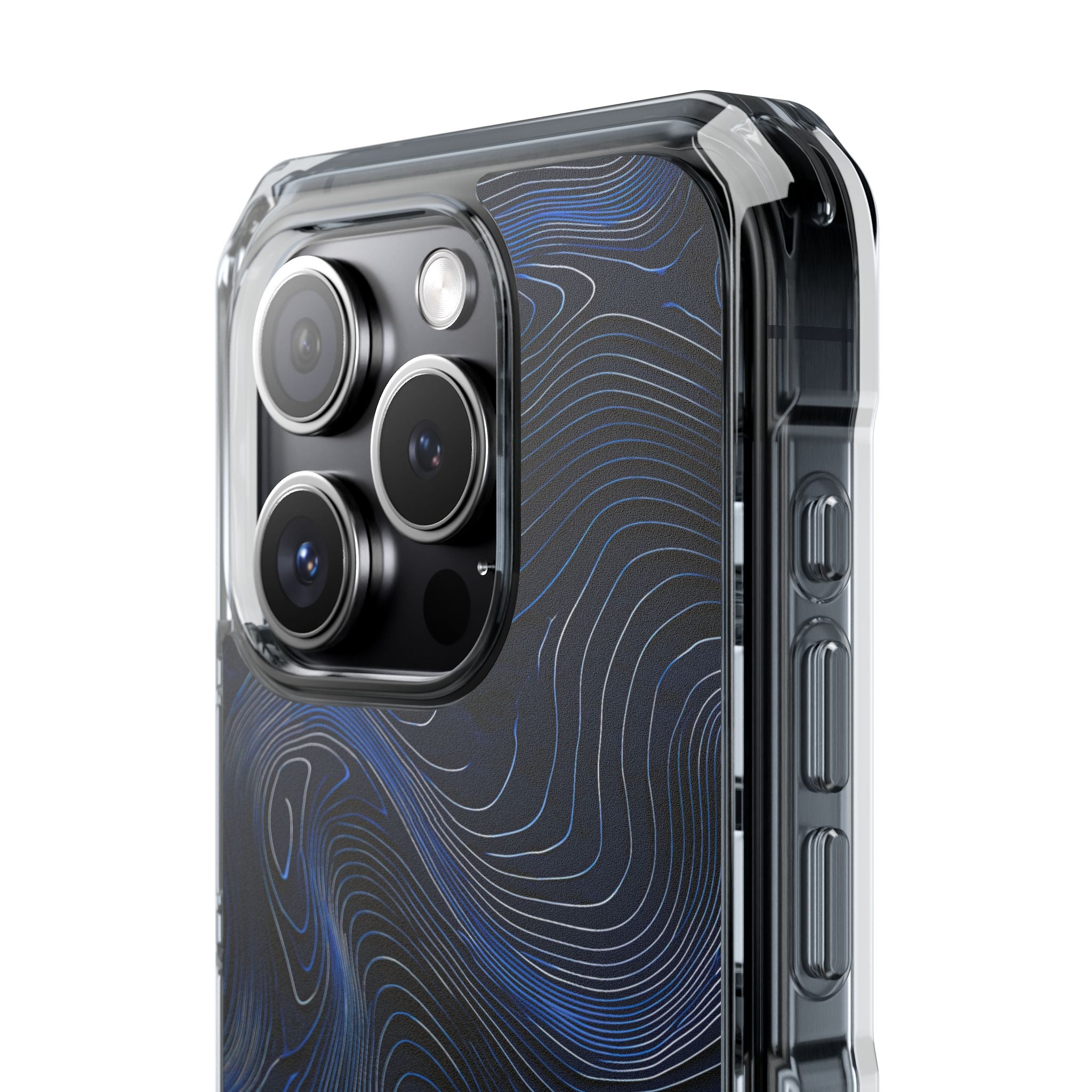 Blue Impact MagSafe Phone Case for iPhone - Cobalt Contour Ridge